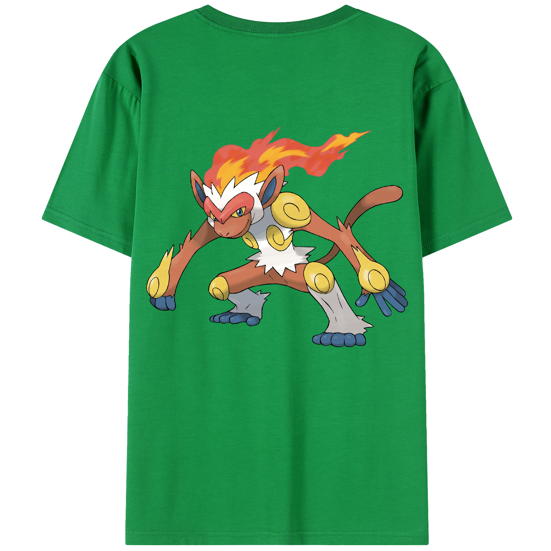 （画像用） ポケットモンスター Pokémon 綿100％ メンズ半袖Tシャツ（バックプリント） 通気性