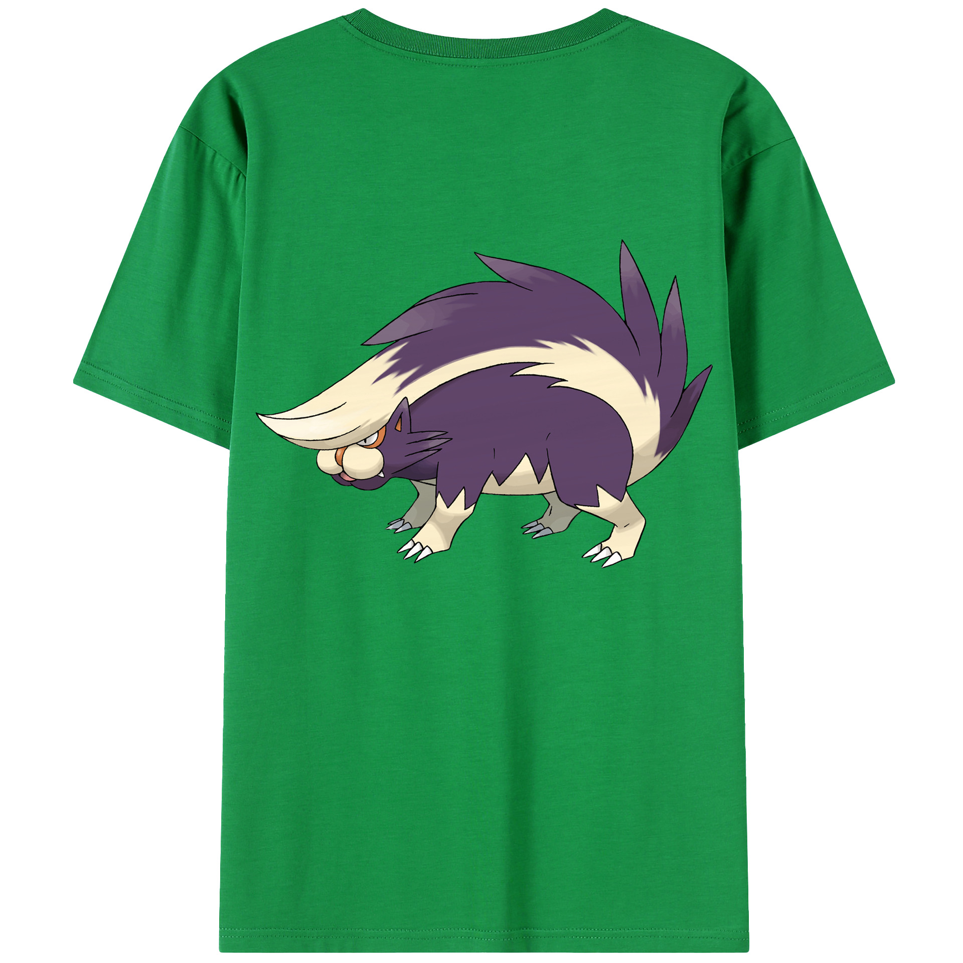（画像用） ポケットモンスター Pokémon 綿100％ メンズ半袖Tシャツ（バックプリント） 通気性