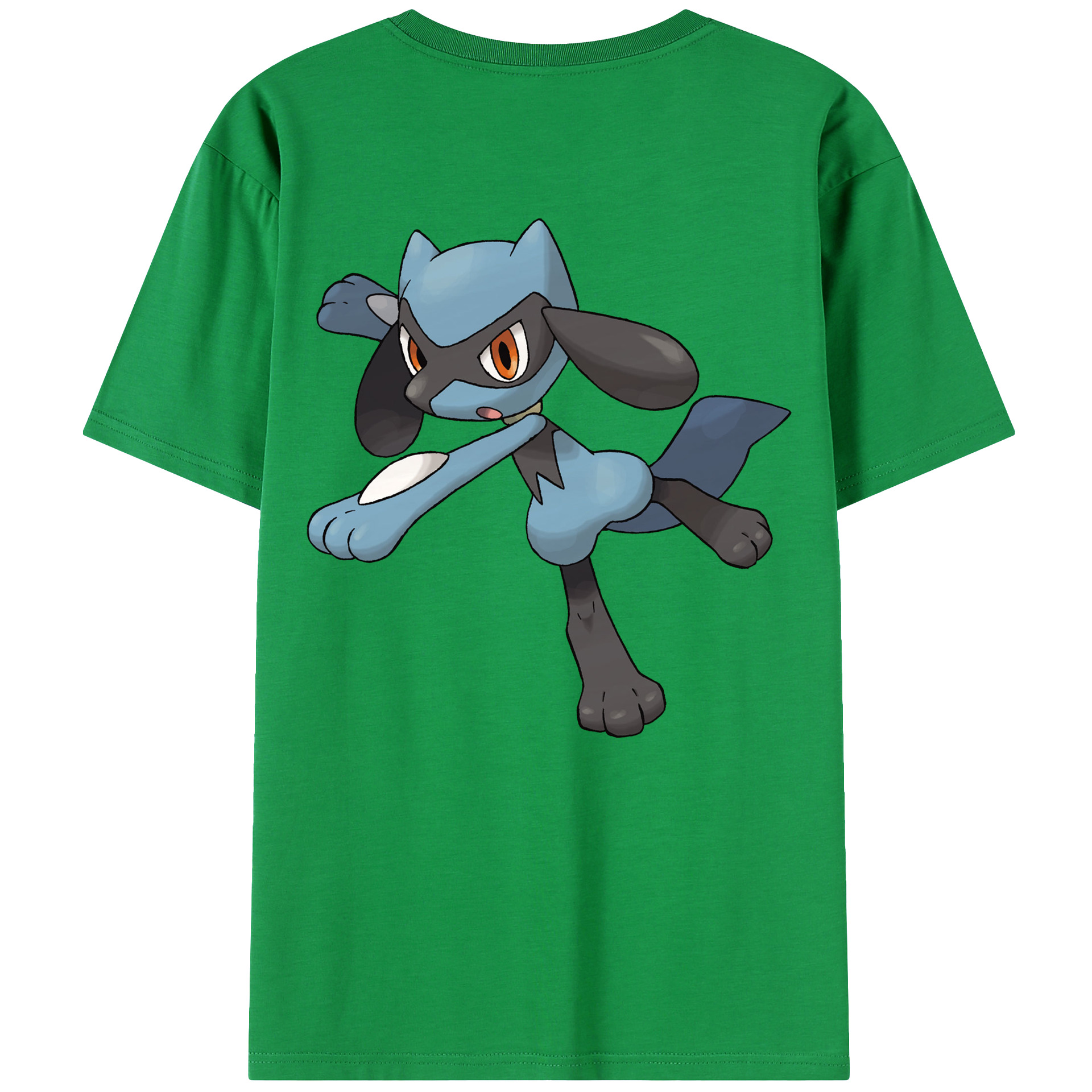 （画像用） ポケットモンスター Pokémon 綿100％ メンズ半袖Tシャツ（バックプリント） 通気性