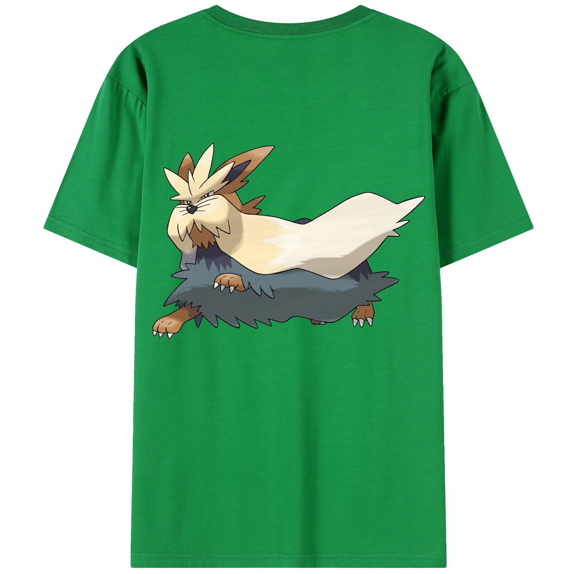 （画像用） ポケットモンスター Pokémon 綿100％ メンズ半袖Tシャツ（バックプリント） 通気性