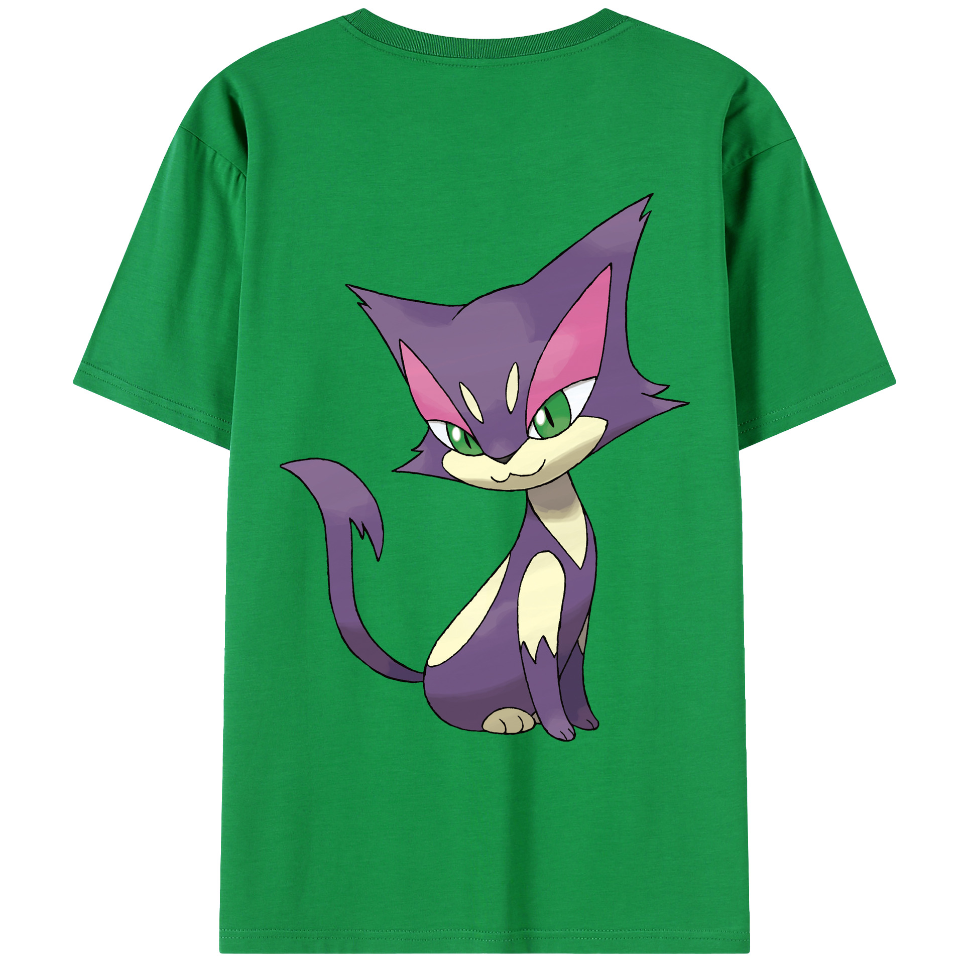 （画像用） ポケットモンスター Pokémon 綿100％ メンズ半袖Tシャツ（バックプリント） 通気性