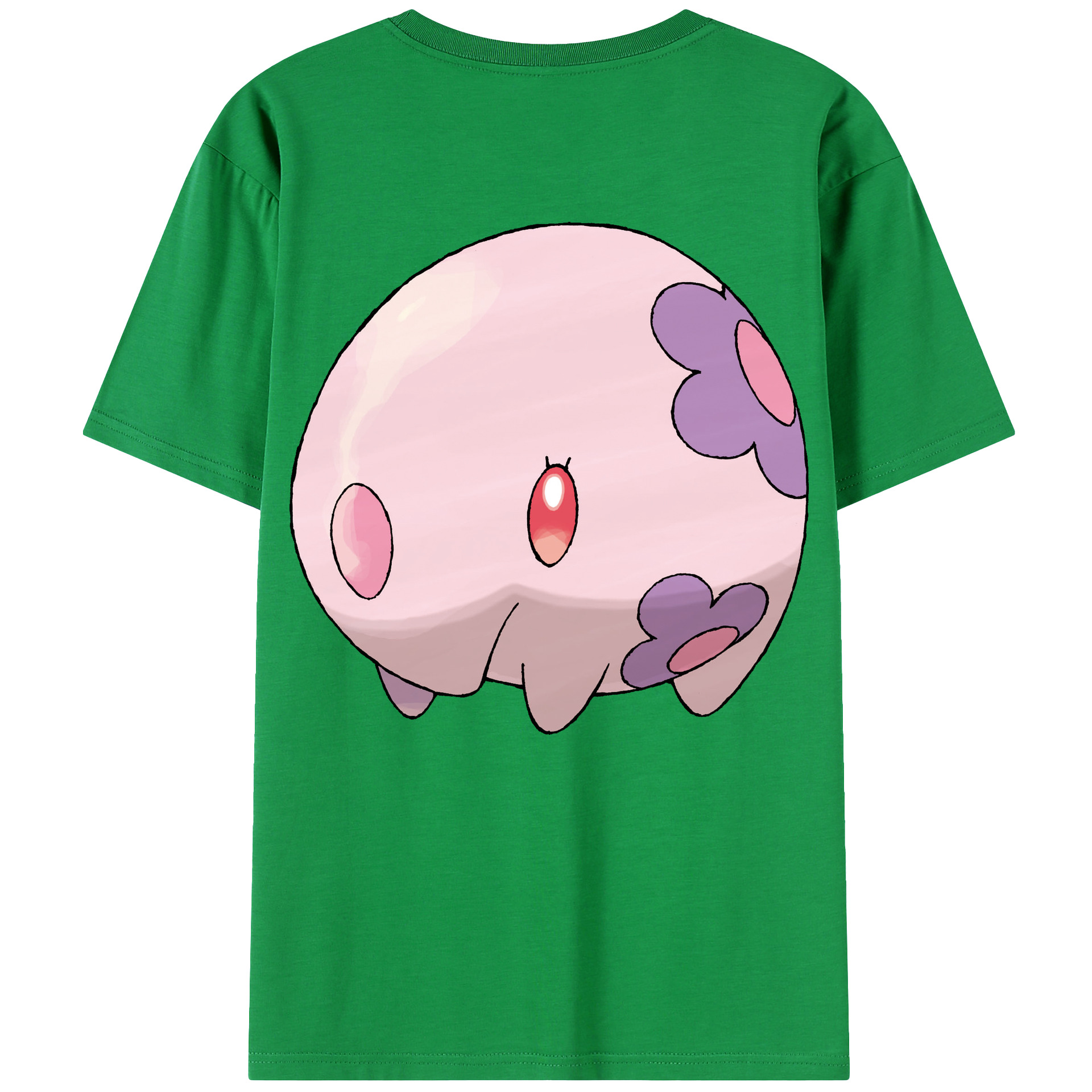 （画像用） ポケットモンスター Pokémon 綿100％ メンズ半袖Tシャツ（バックプリント） 通気性