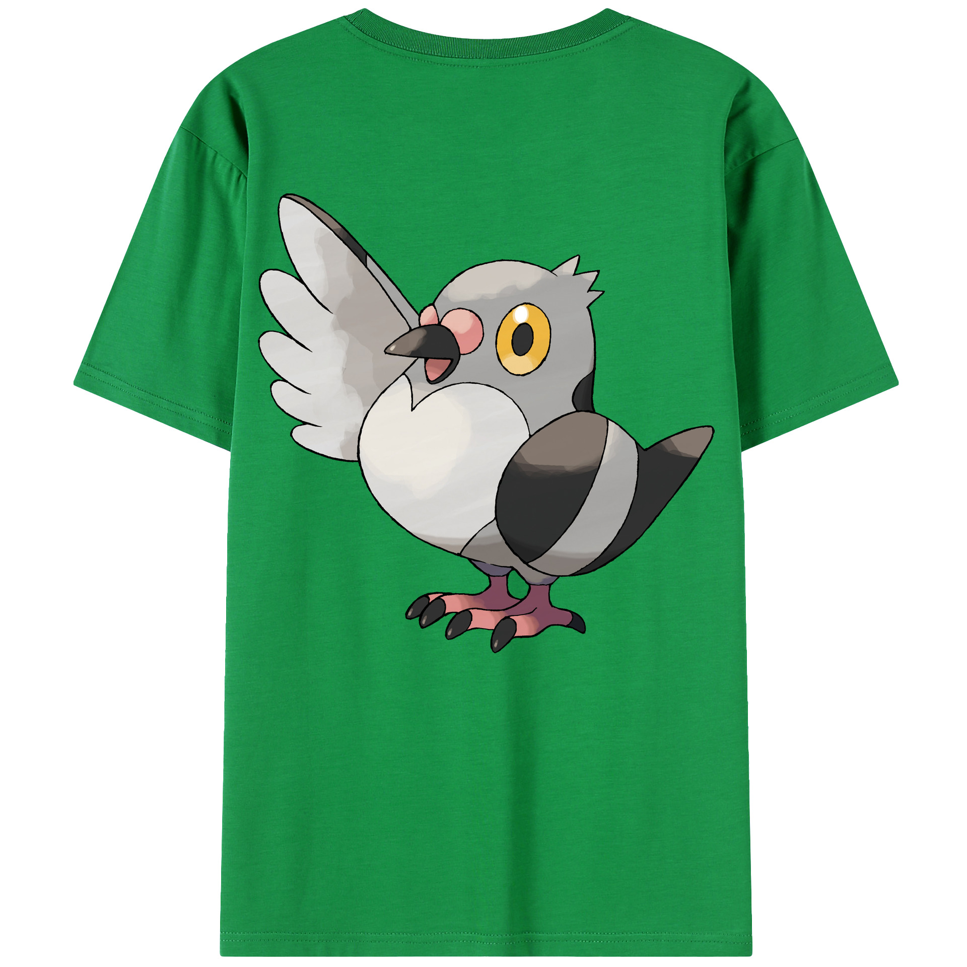 （画像用） ポケットモンスター Pokémon 綿100％ メンズ半袖Tシャツ（バックプリント） 通気性