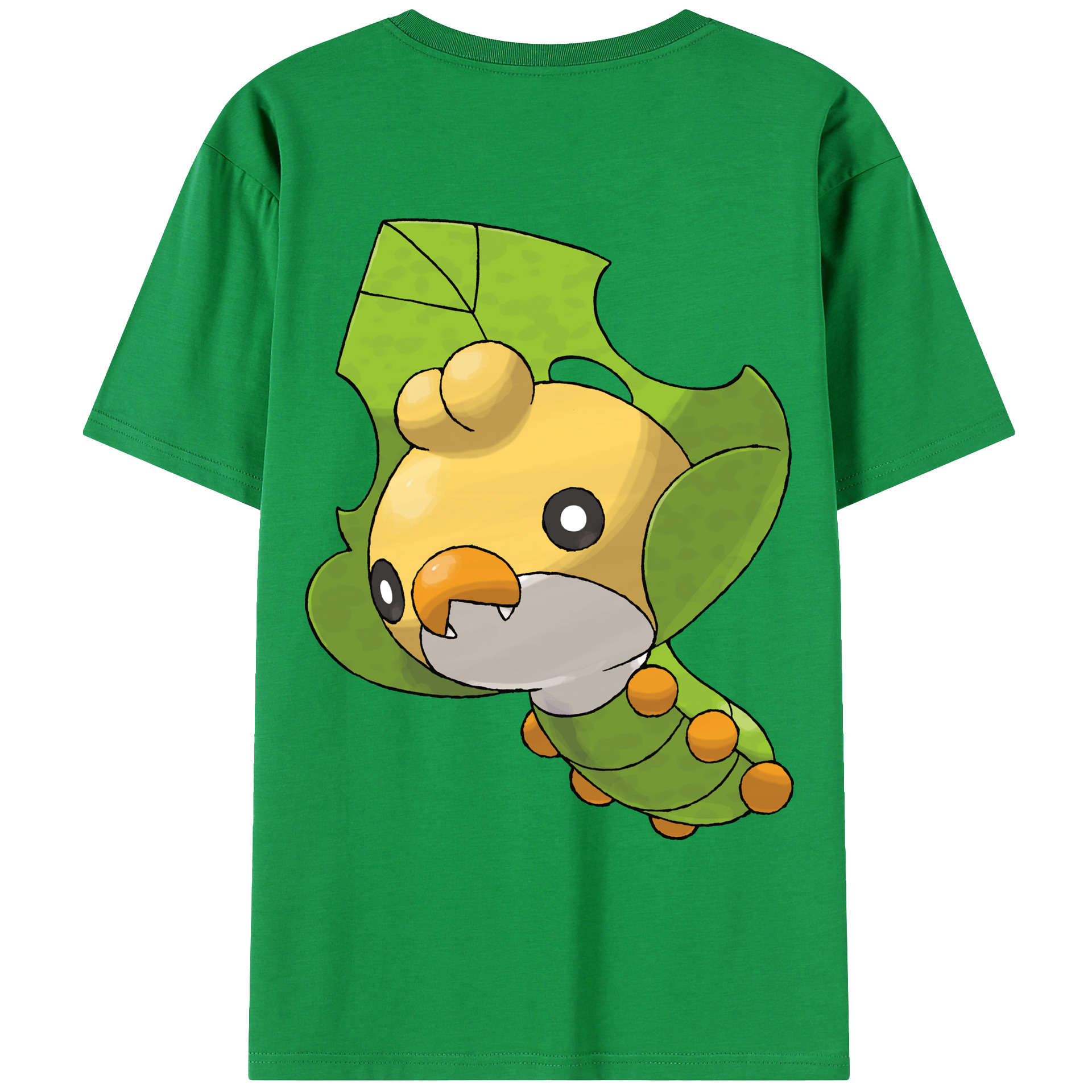 （画像用） ポケットモンスター Pokémon 綿100％ メンズ半袖Tシャツ（バックプリント） 通気性