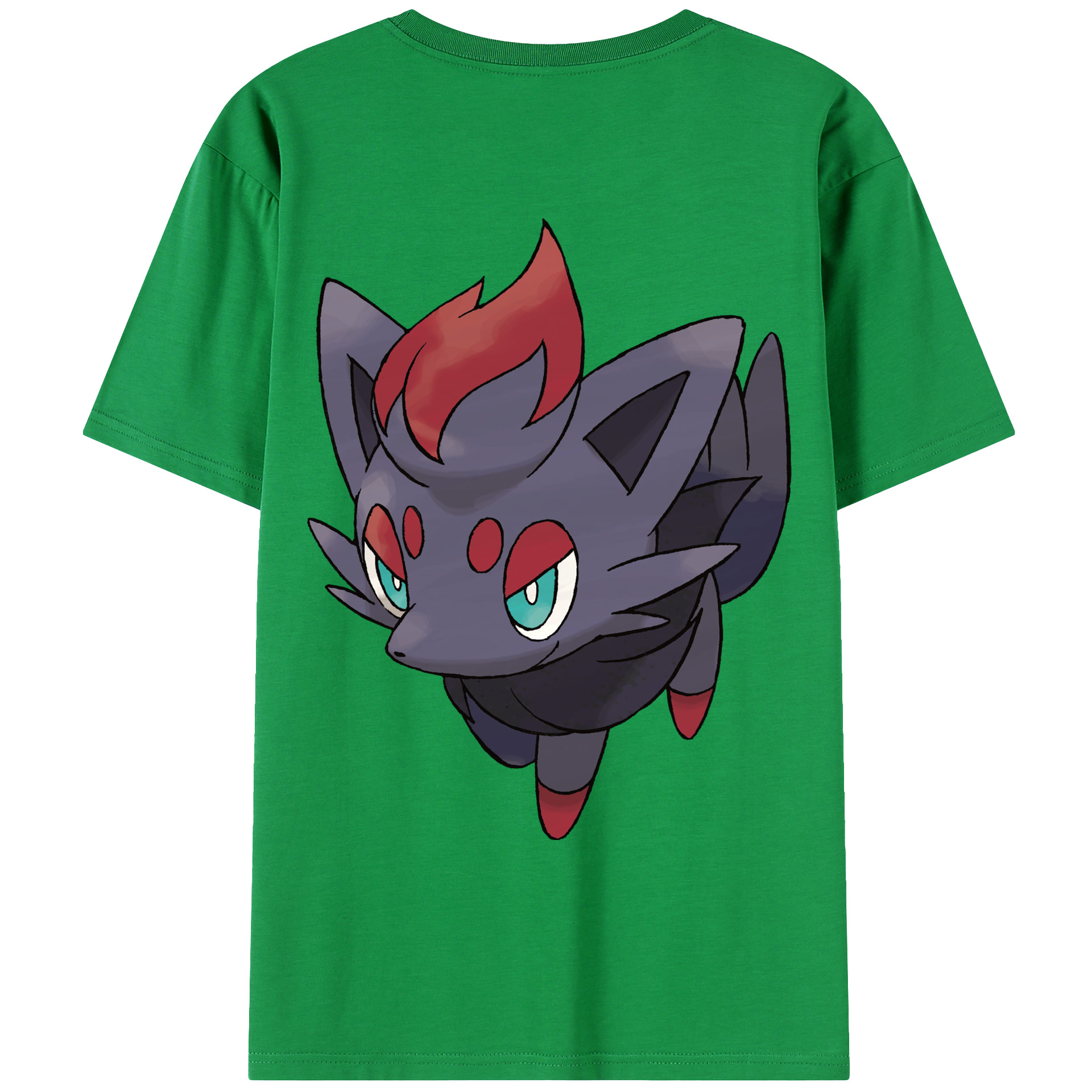 （画像用） ポケットモンスター Pokémon 綿100％ メンズ半袖Tシャツ（バックプリント） 通気性