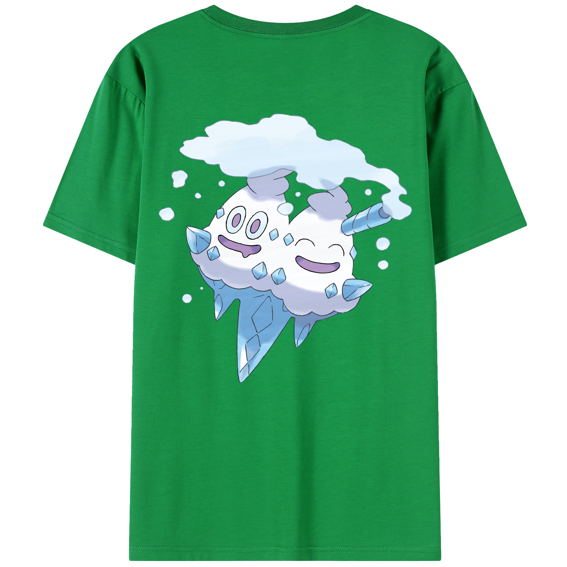 （画像用） ポケットモンスター Pokémon 綿100％ メンズ半袖Tシャツ（バックプリント） 通気性