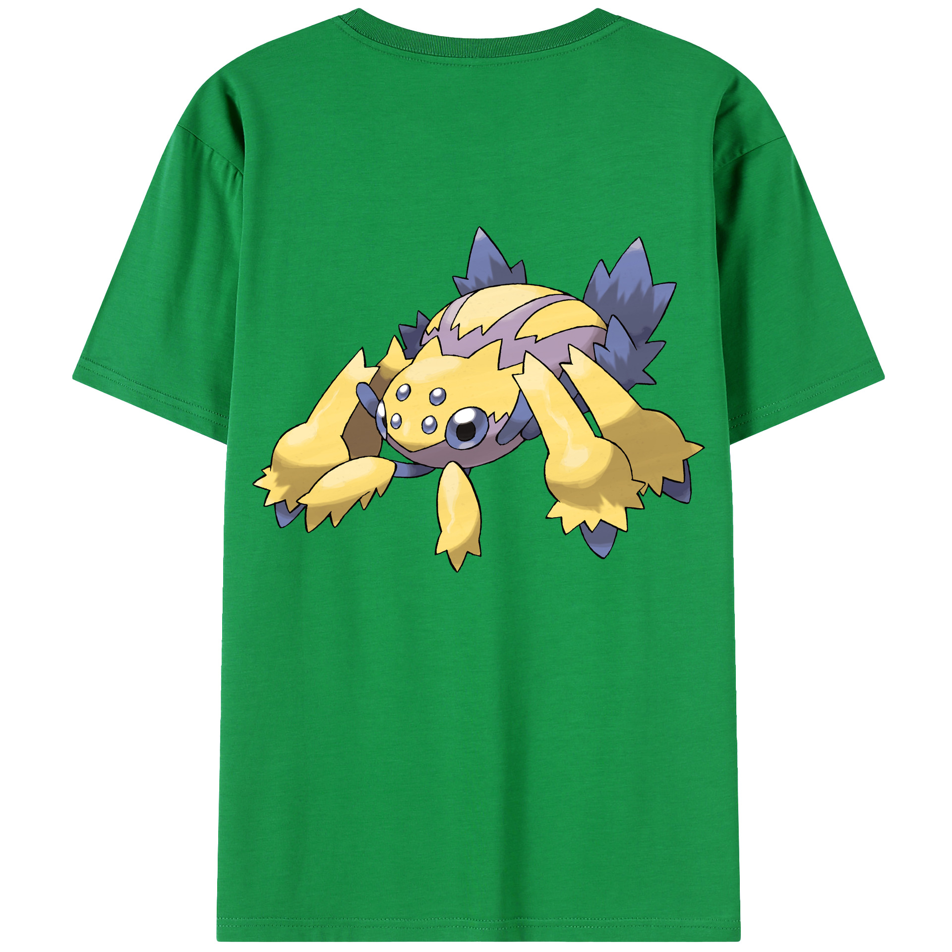 （画像用） ポケットモンスター Pokémon 綿100％ メンズ半袖Tシャツ（バックプリント） 通気性
