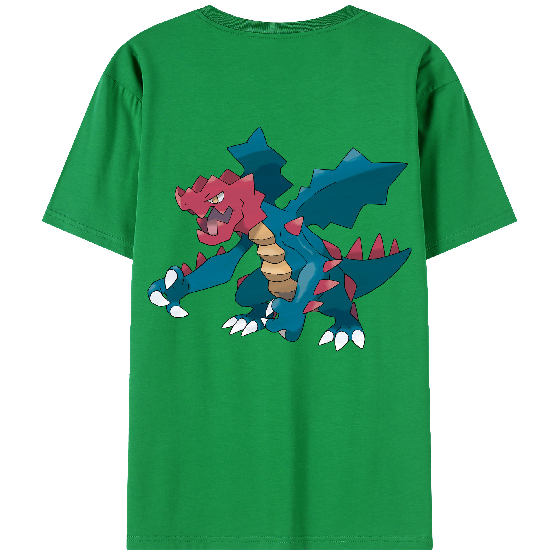 （画像用） ポケットモンスター Pokémon 綿100％ メンズ半袖Tシャツ（バックプリント） 通気性