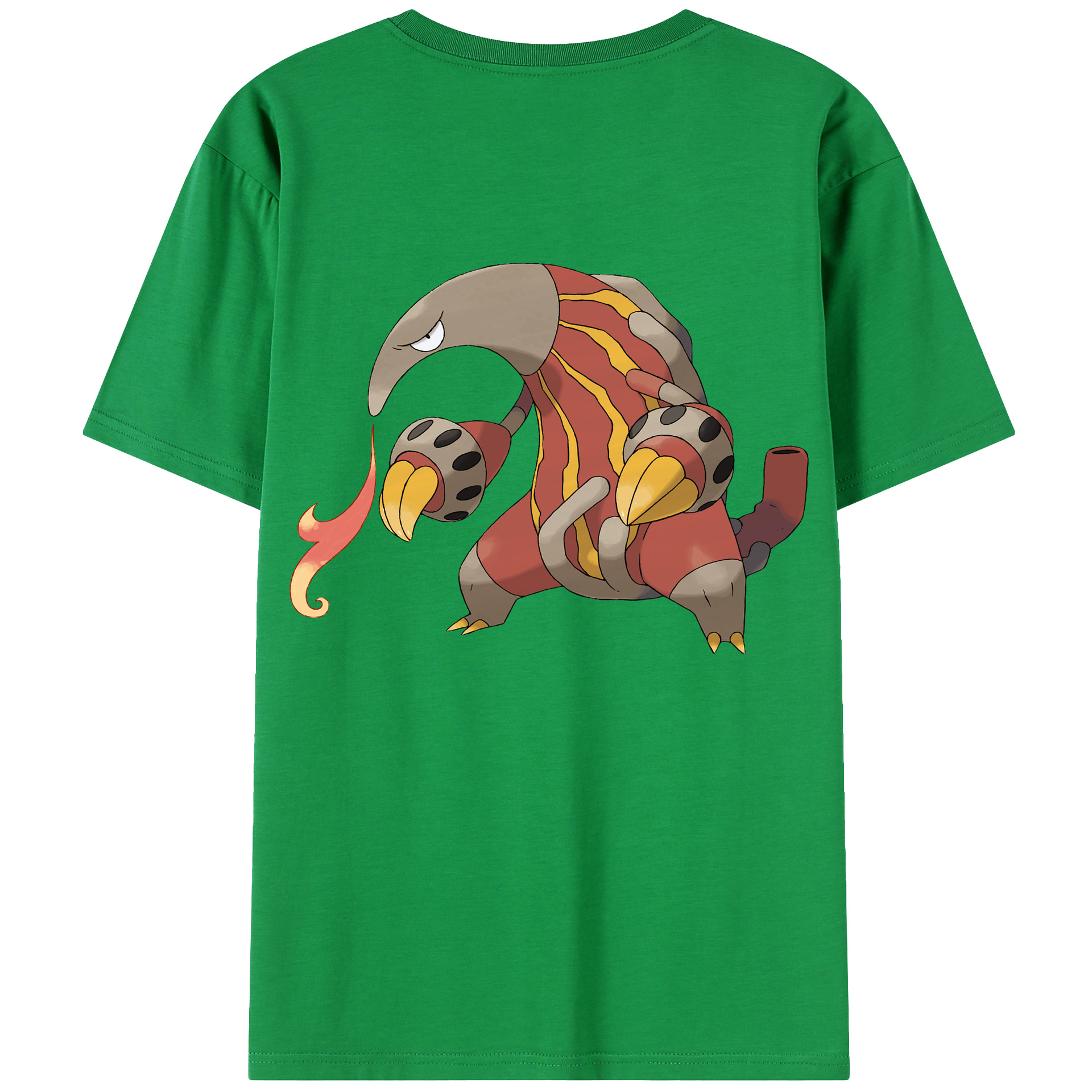（画像用） ポケットモンスター Pokémon 綿100％ メンズ半袖Tシャツ（バックプリント） 通気性