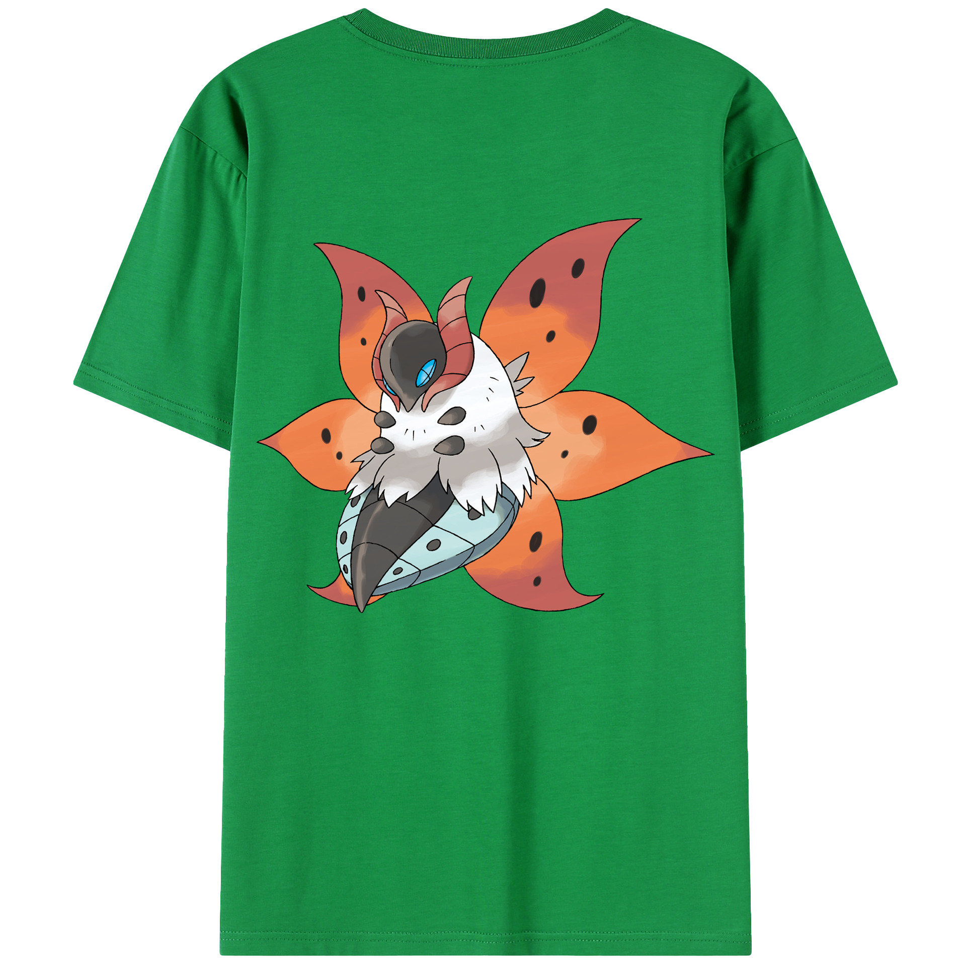 （画像用） ポケットモンスター Pokémon 綿100％ メンズ半袖Tシャツ（バックプリント） 通気性