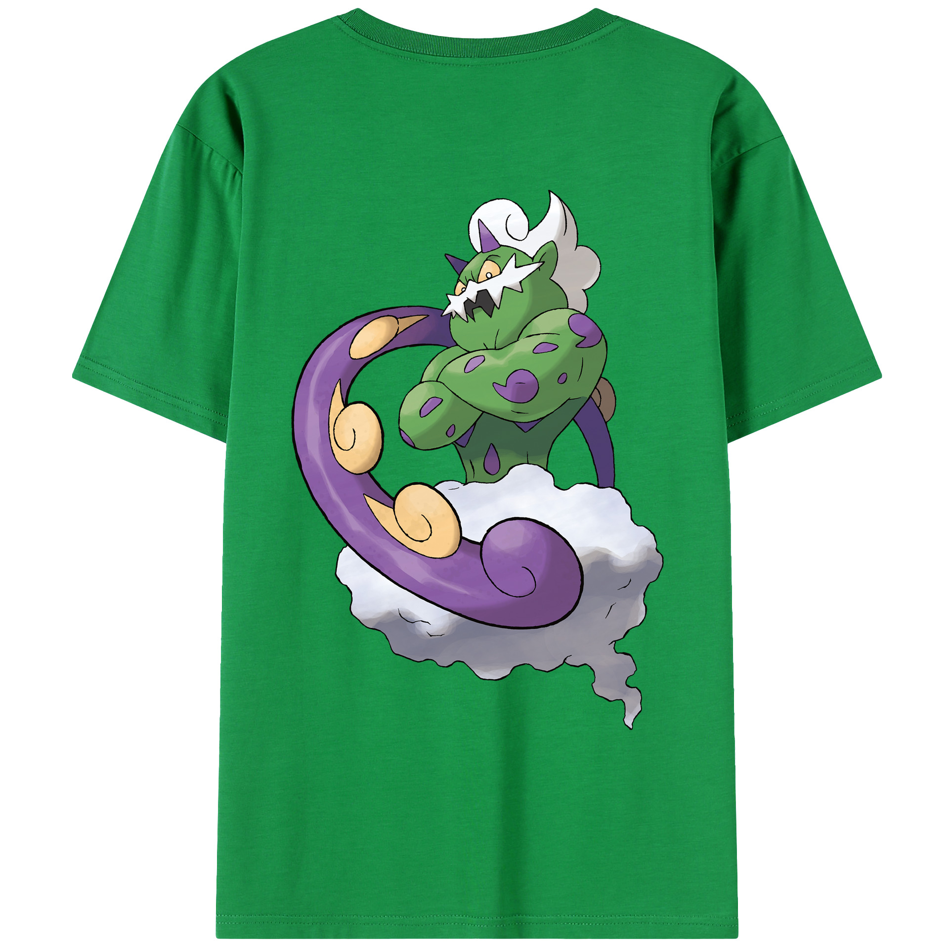 （画像用） ポケットモンスター Pokémon 綿100％ メンズ半袖Tシャツ（バックプリント） 通気性