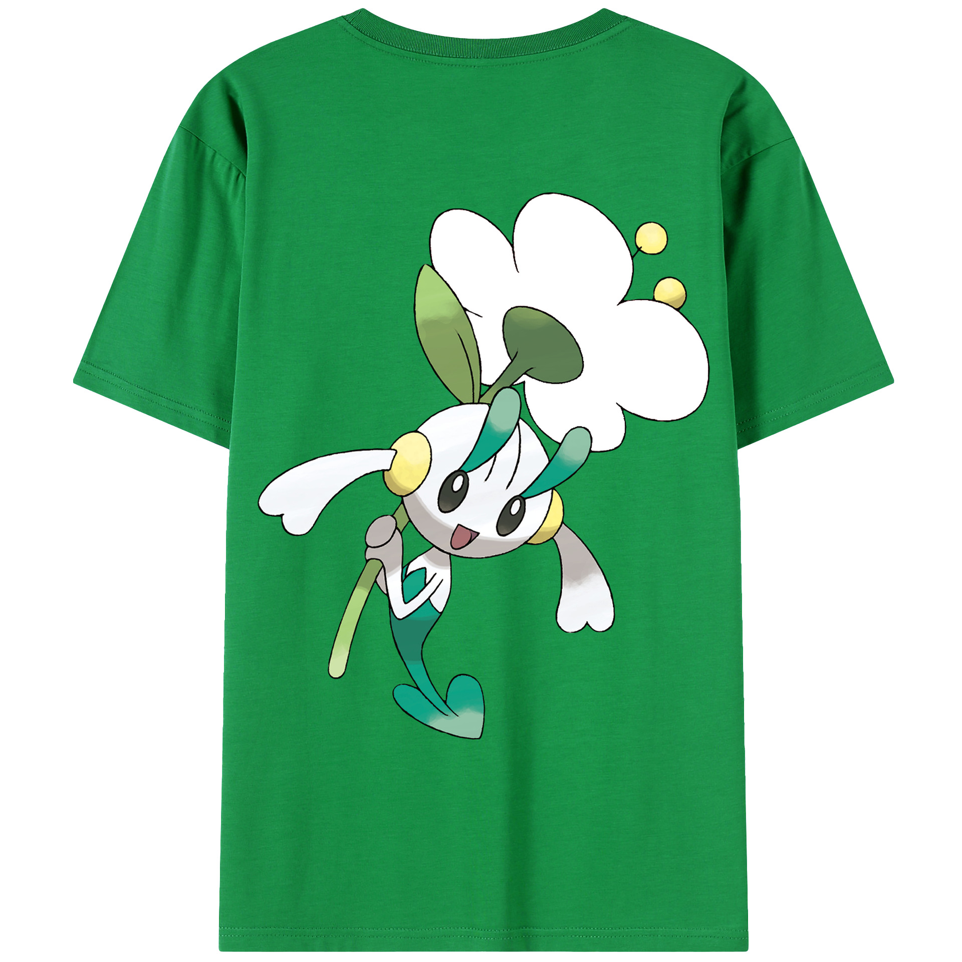 （画像用） ポケットモンスター Pokémon 綿100％ メンズ半袖Tシャツ（バックプリント） 通気性