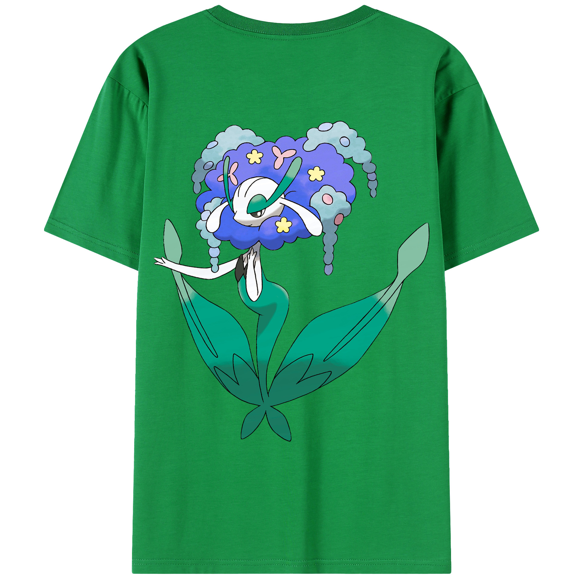 （画像用） ポケットモンスター Pokémon 綿100％ メンズ半袖Tシャツ（バックプリント） 通気性