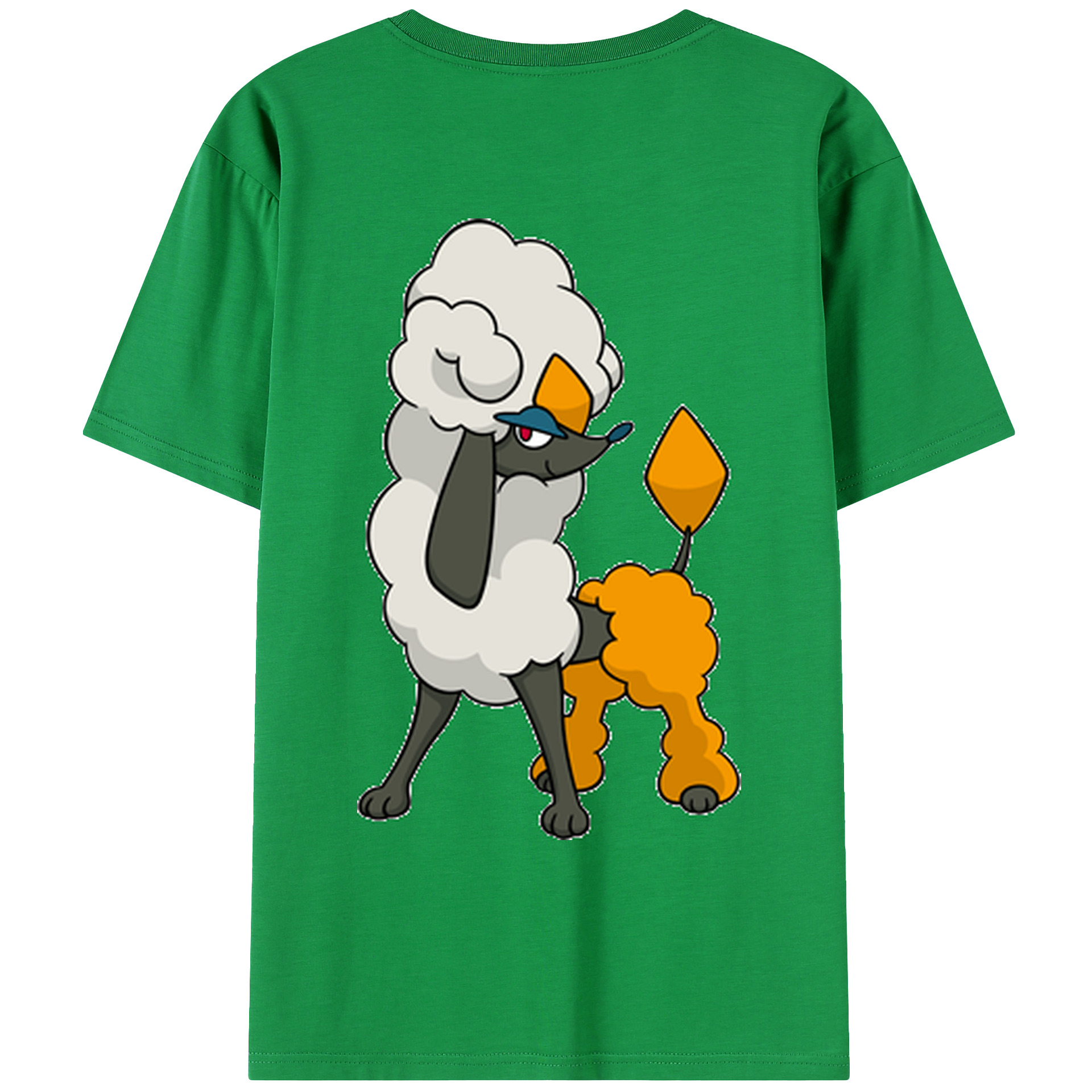 （画像用） ポケットモンスター Pokémon 綿100％ メンズ半袖Tシャツ（バックプリント） 通気性