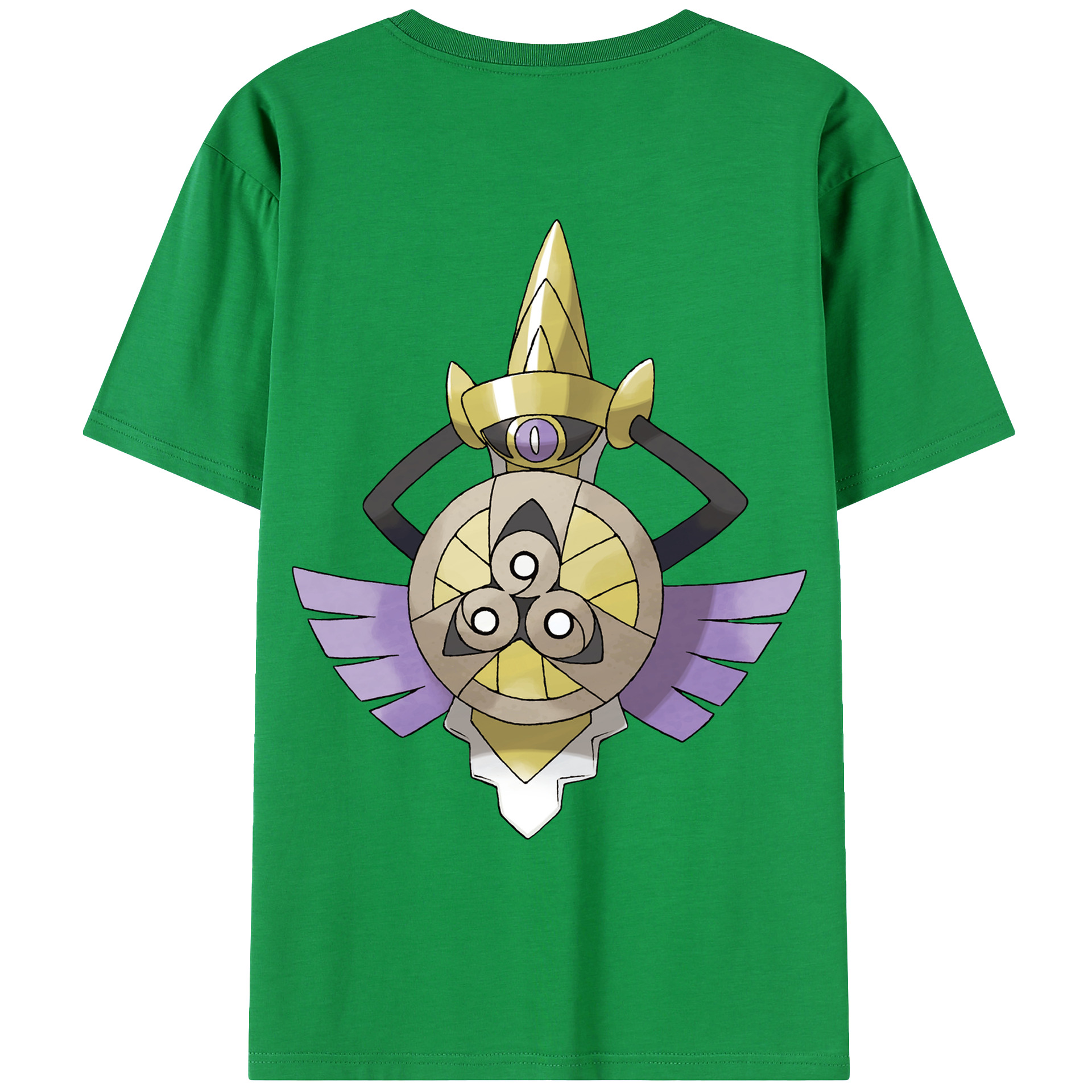 （画像用） ポケットモンスター Pokémon 綿100％ メンズ半袖Tシャツ（バックプリント） 通気性