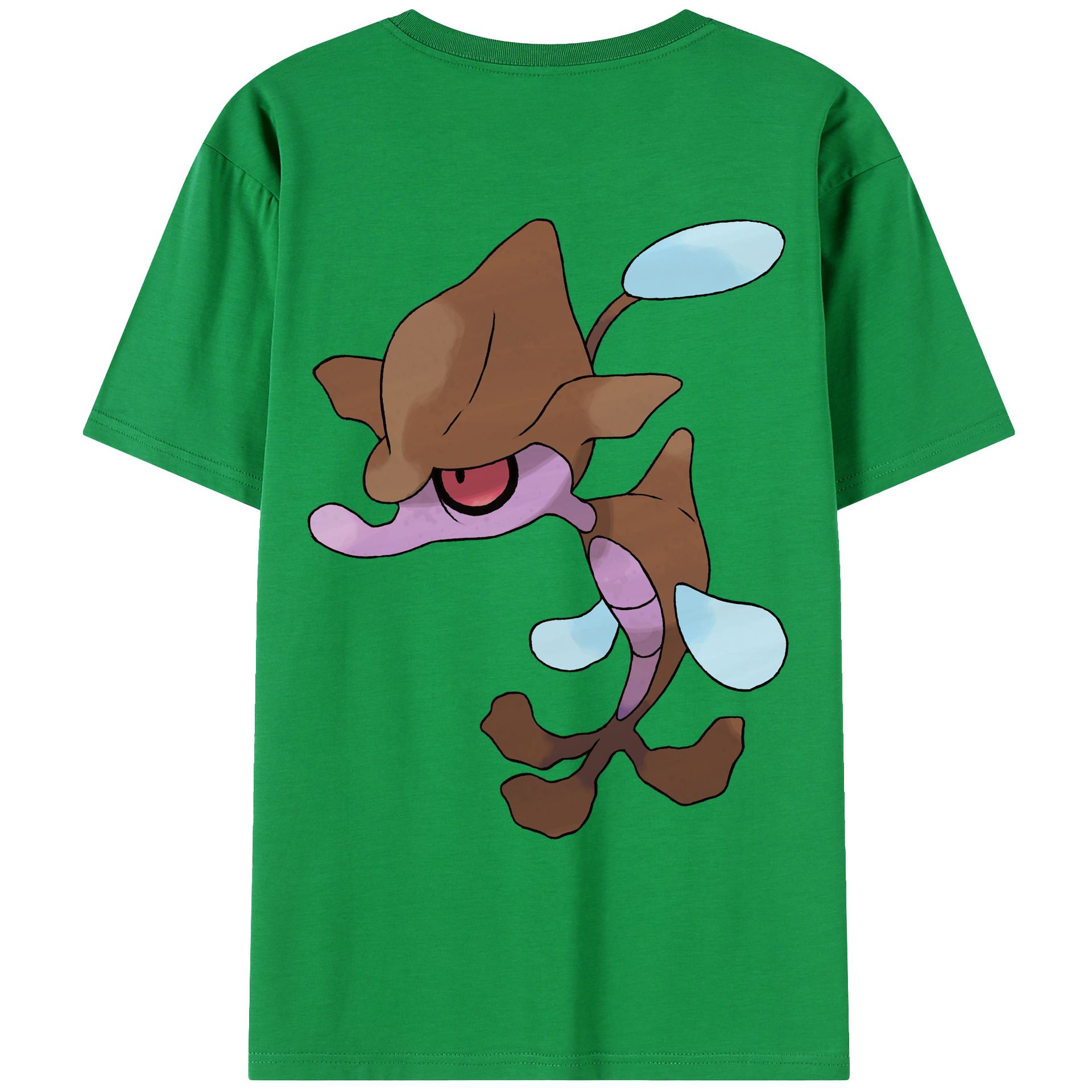 （画像用） ポケットモンスター Pokémon 綿100％ メンズ半袖Tシャツ（バックプリント） 通気性