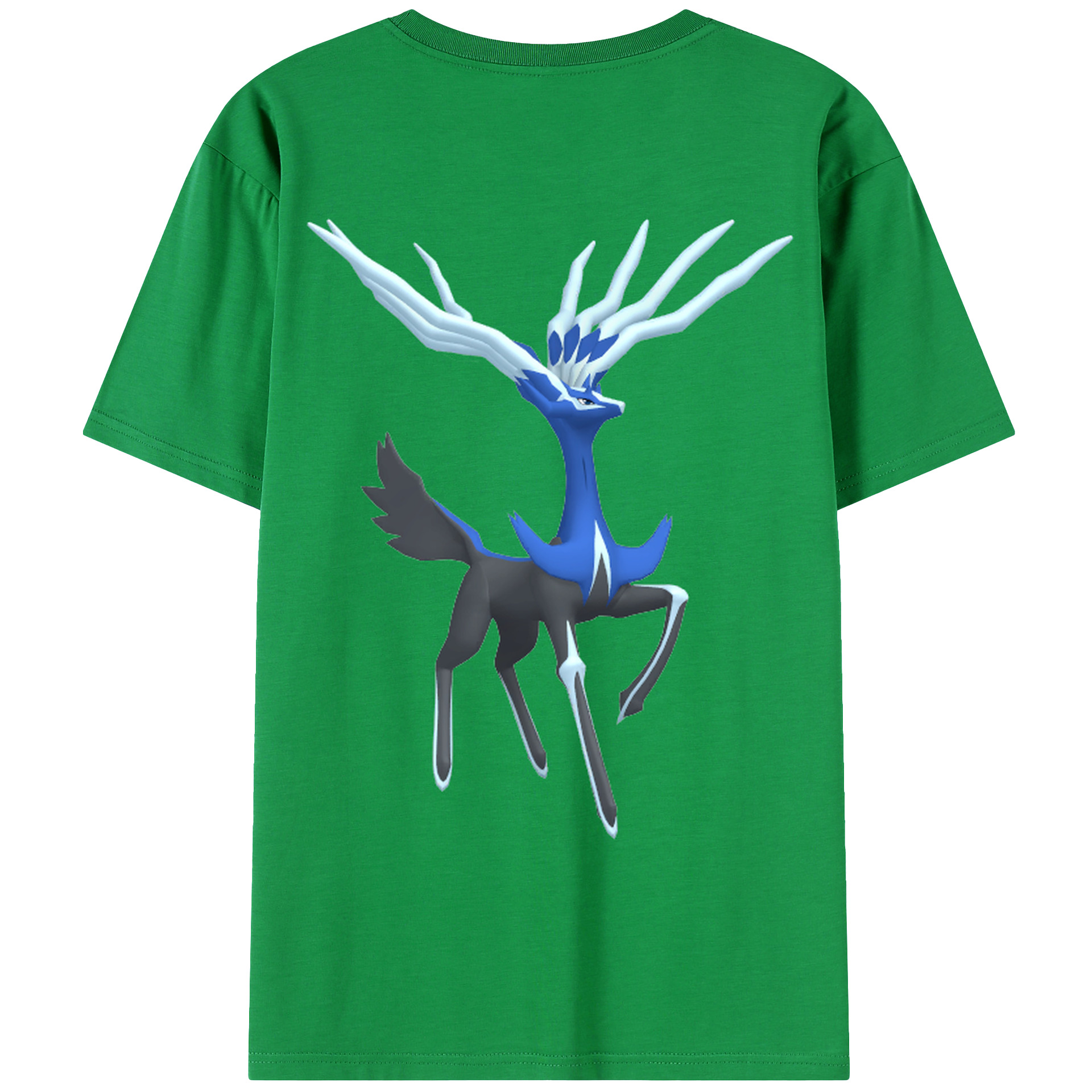 （画像用） ポケットモンスター Pokémon 綿100％ メンズ半袖Tシャツ（バックプリント） 通気性