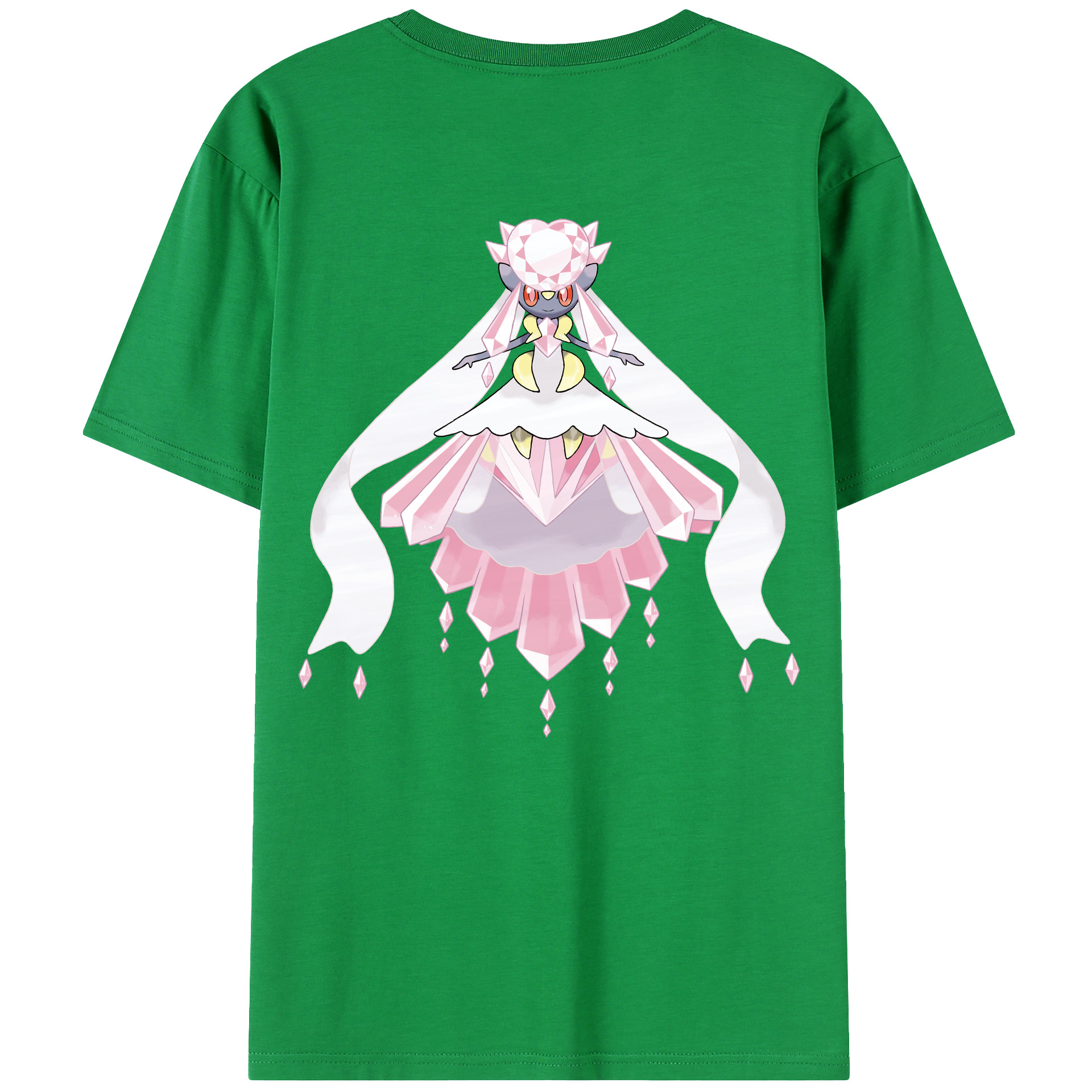 （画像用） ポケットモンスター Pokémon 綿100％ メンズ半袖Tシャツ（バックプリント） 通気性