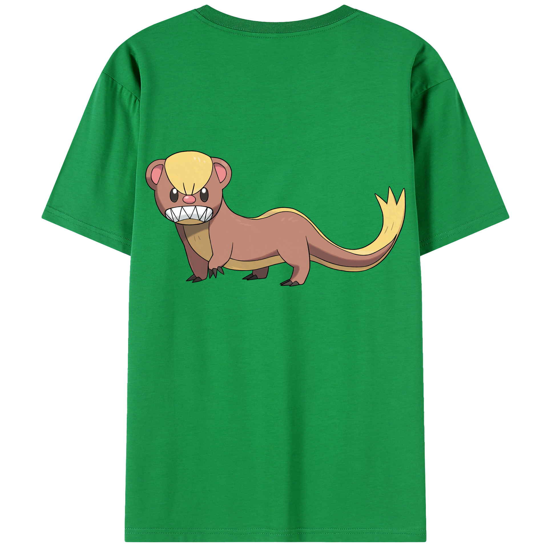 （画像用） ポケットモンスター Pokémon 綿100％ メンズ半袖Tシャツ（バックプリント） 通気性