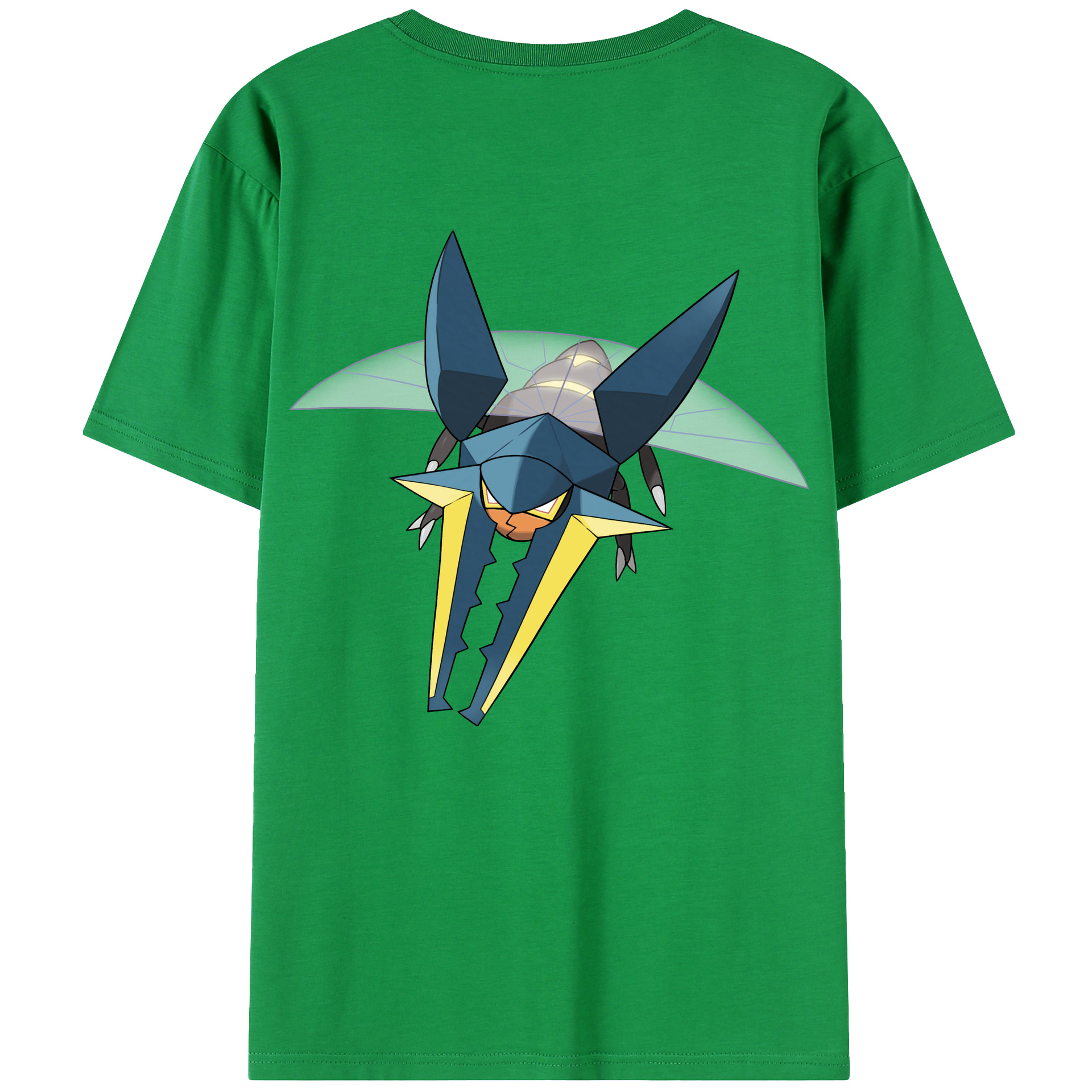 （画像用） ポケットモンスター Pokémon 綿100％ メンズ半袖Tシャツ（バックプリント） 通気性