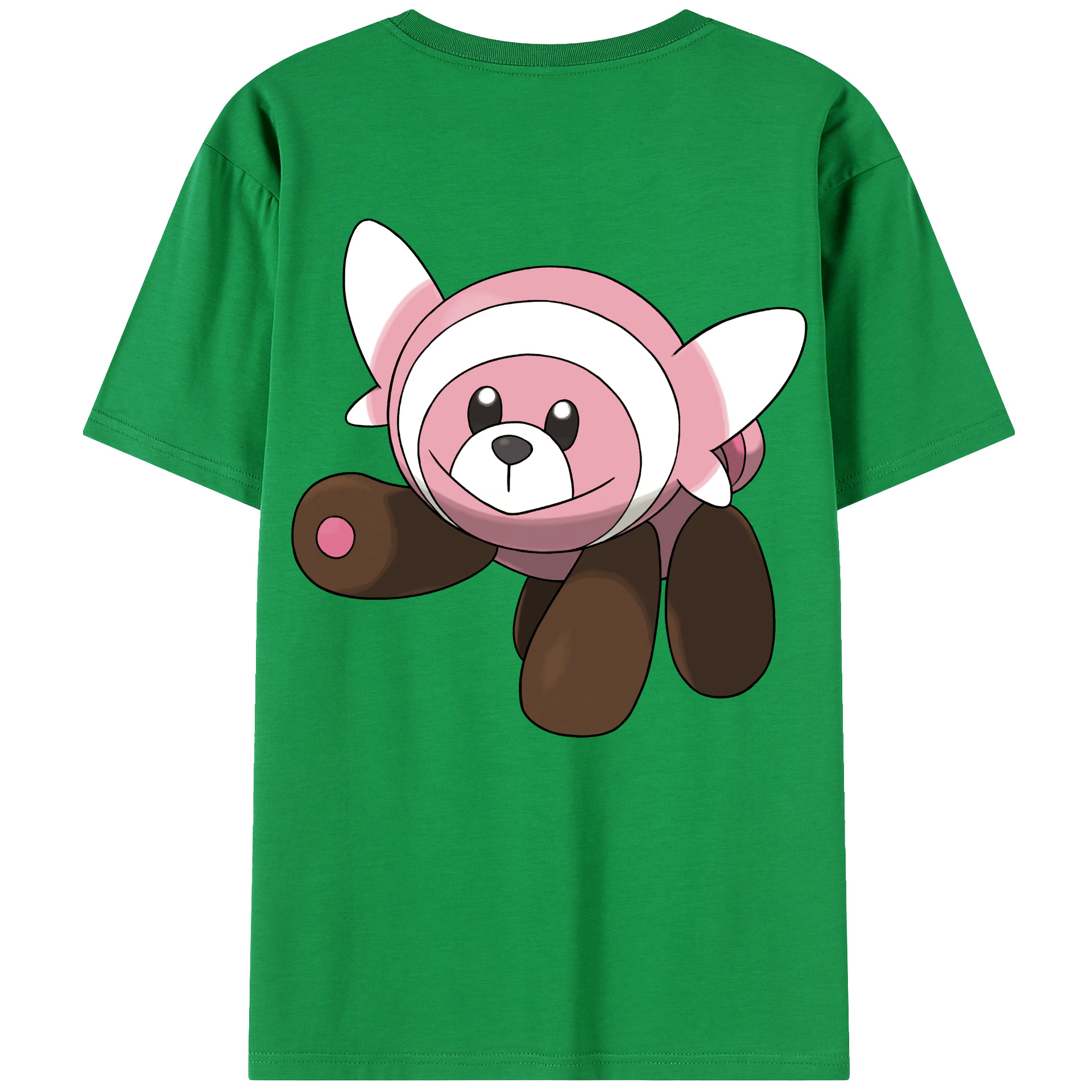 （画像用） ポケットモンスター Pokémon 綿100％ メンズ半袖Tシャツ（バックプリント） 通気性