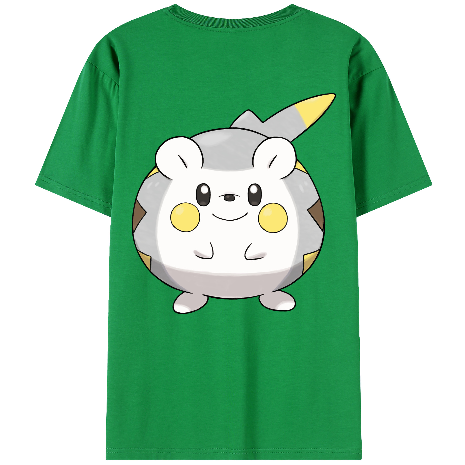 （画像用） ポケットモンスター Pokémon 綿100％ メンズ半袖Tシャツ（バックプリント） 通気性