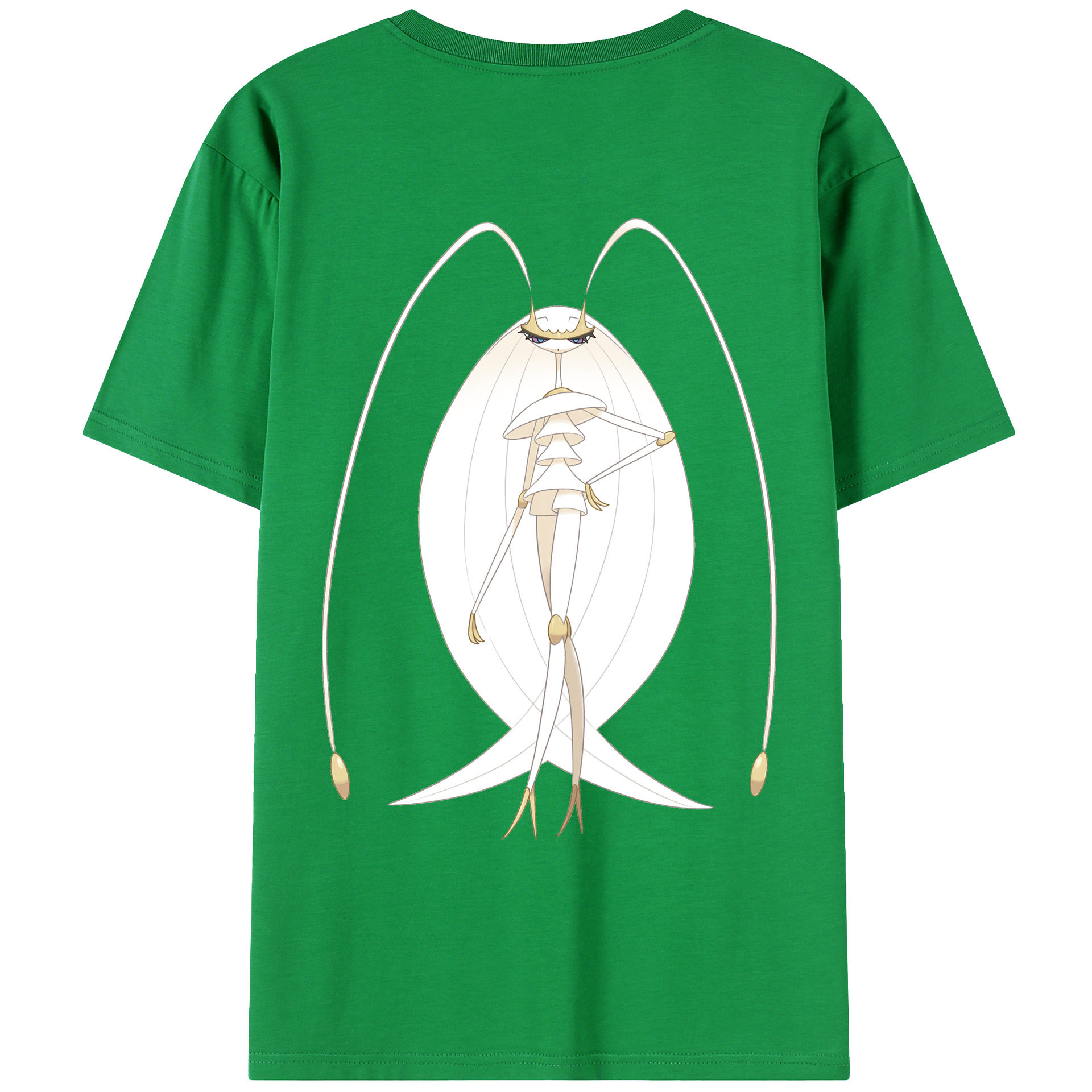 （画像用） ポケットモンスター Pokémon 綿100％ メンズ半袖Tシャツ（バックプリント） 通気性
