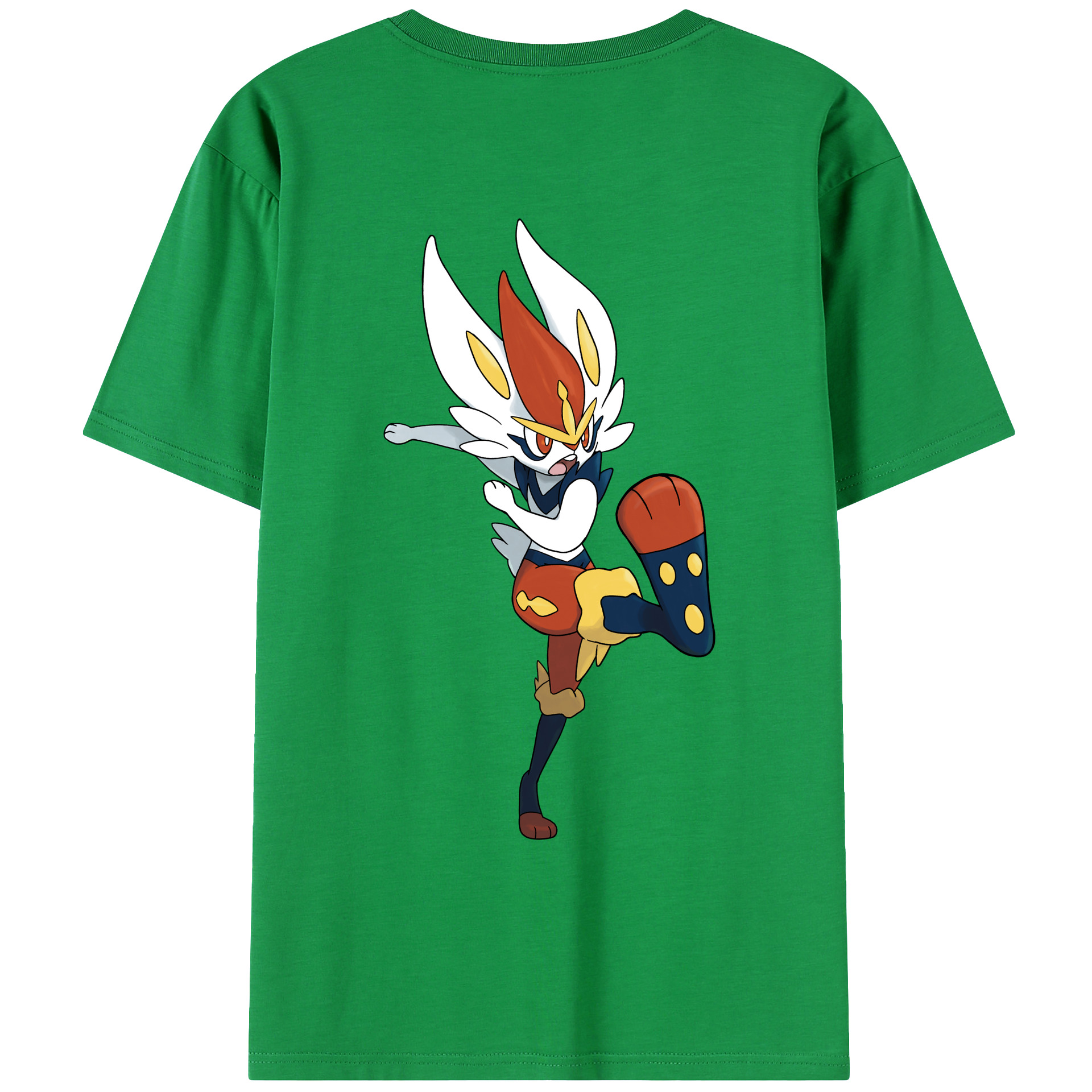 （画像用） ポケットモンスター Pokémon 綿100％ メンズ半袖Tシャツ（バックプリント） 通気性