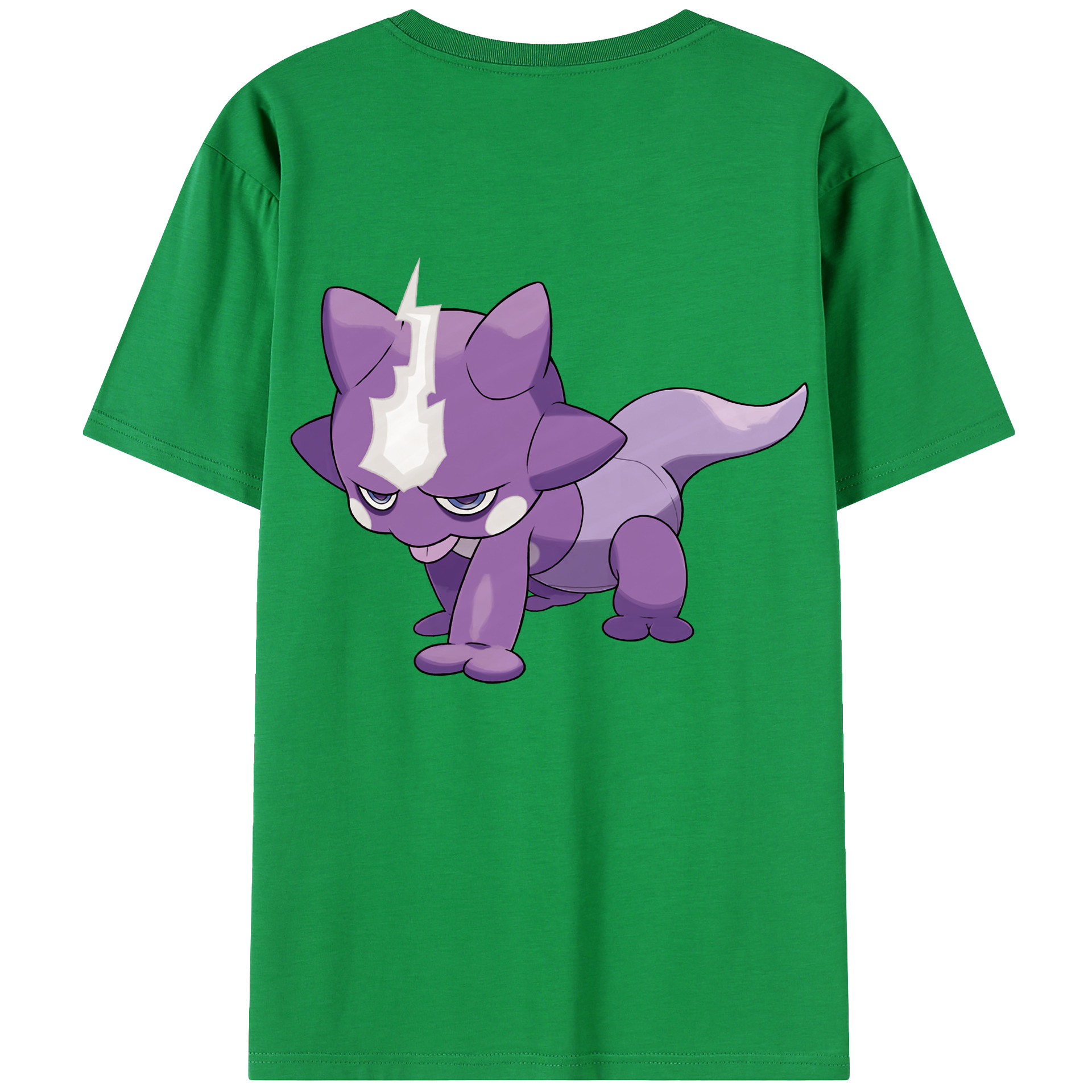 （画像用） ポケットモンスター Pokémon 綿100％ メンズ半袖Tシャツ（バックプリント） 通気性