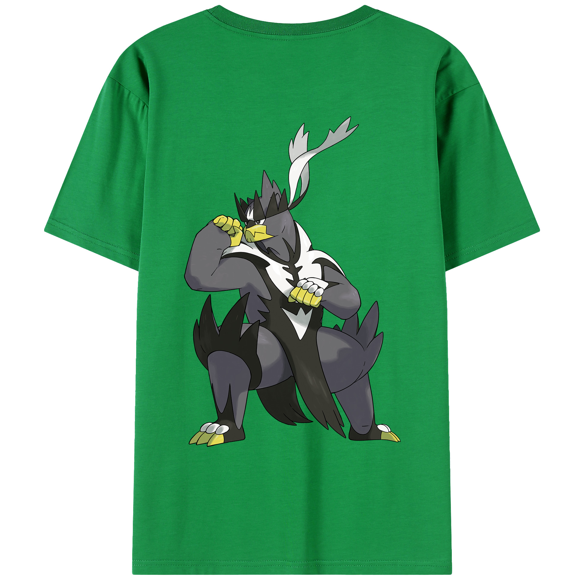 （画像用） ポケットモンスター Pokémon 綿100％ メンズ半袖Tシャツ（バックプリント） 通気性