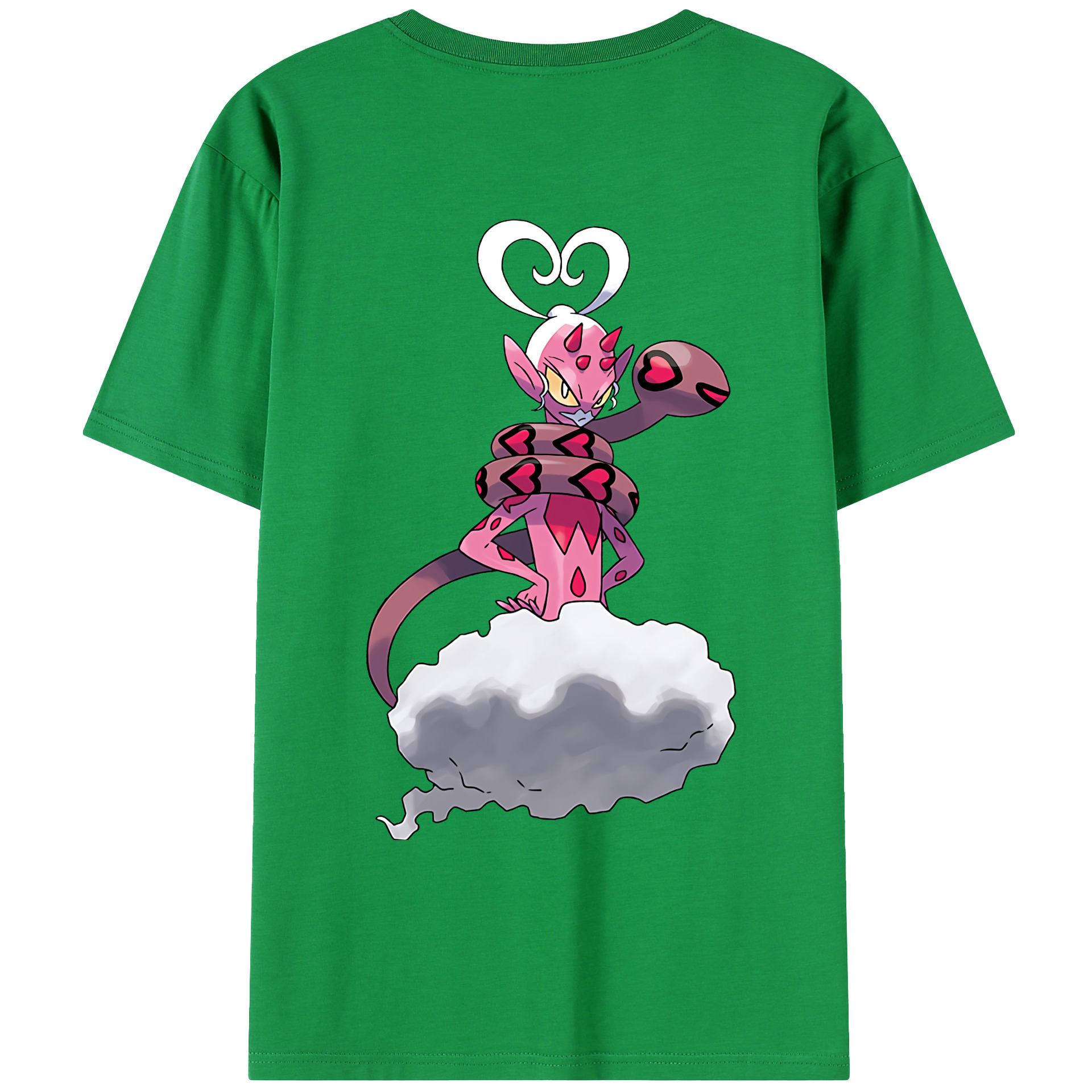 （画像用） ポケットモンスター Pokémon 綿100％ メンズ半袖Tシャツ（バックプリント） 通気性