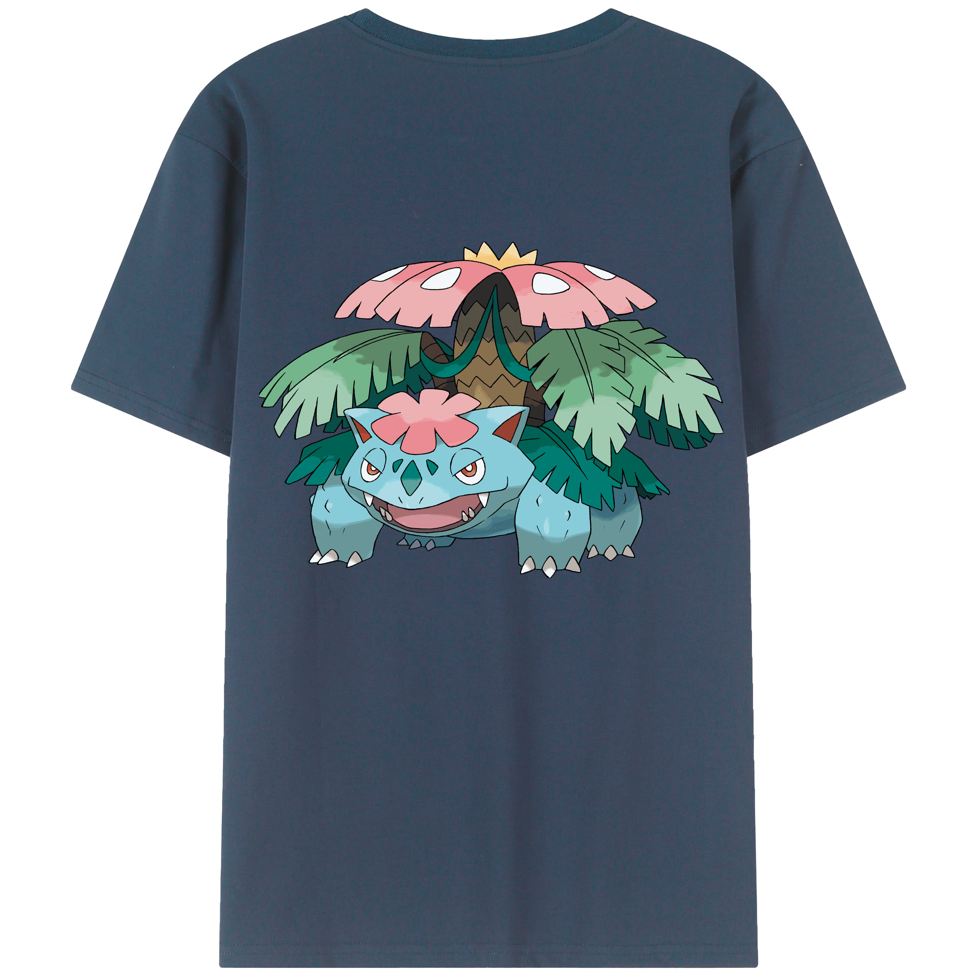 （画像用） ポケットモンスター Pokémon 綿100％ メンズ半袖Tシャツ（バックプリント） 通気性