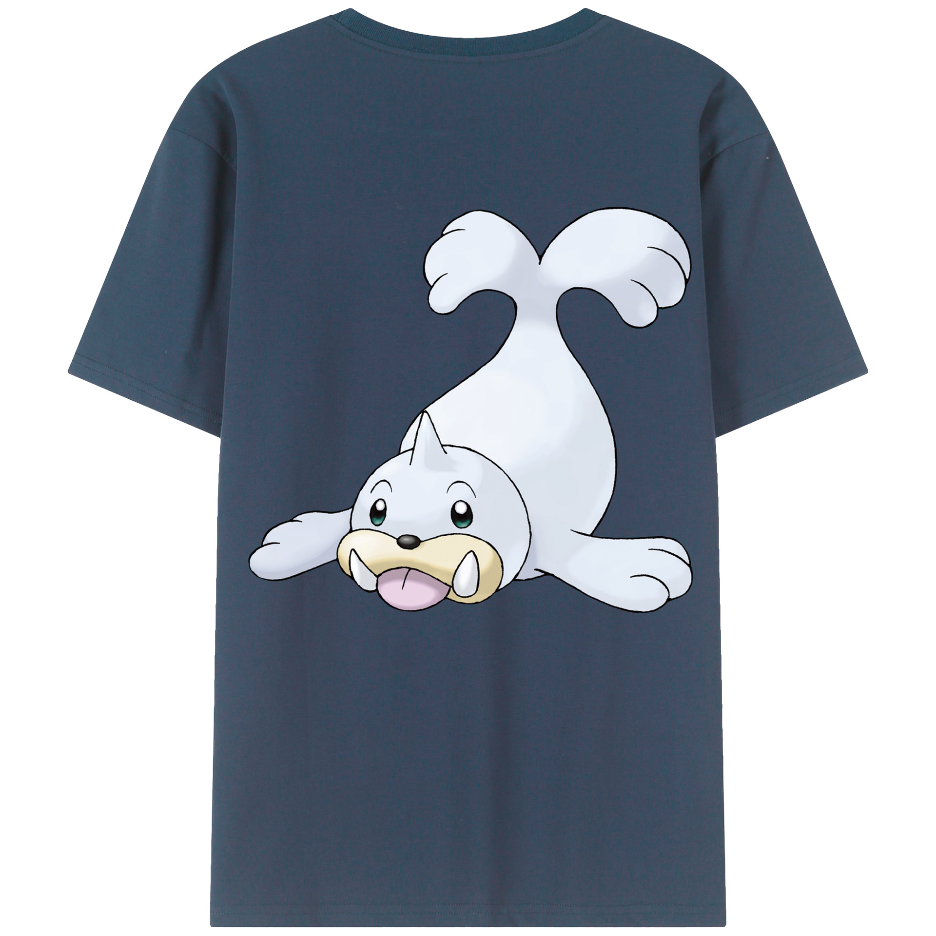 （画像用） ポケットモンスター Pokémon 綿100％ メンズ半袖Tシャツ（バックプリント） 通気性