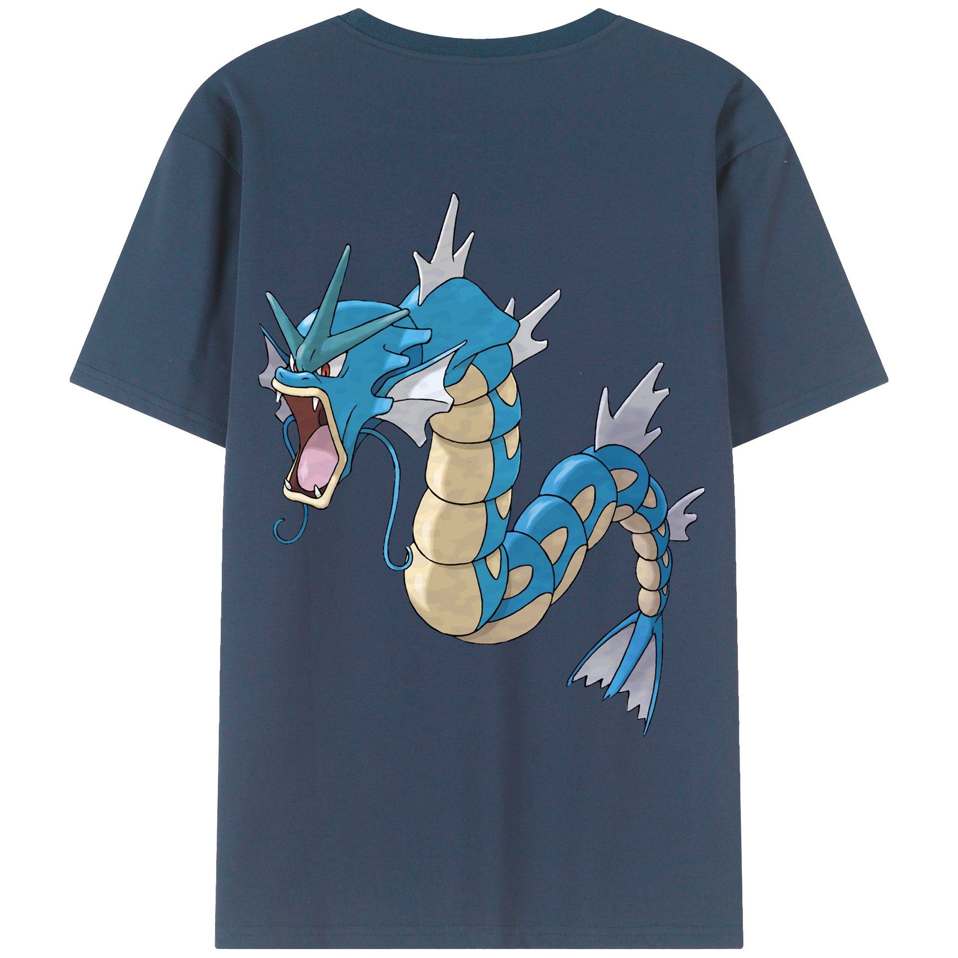 （画像用） ポケットモンスター Pokémon 綿100％ メンズ半袖Tシャツ（バックプリント） 通気性