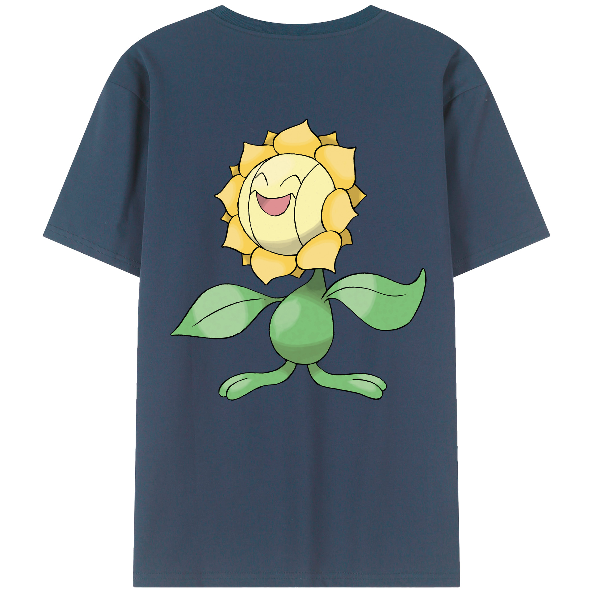 （画像用） ポケットモンスター Pokémon 綿100％ メンズ半袖Tシャツ（バックプリント） 通気性