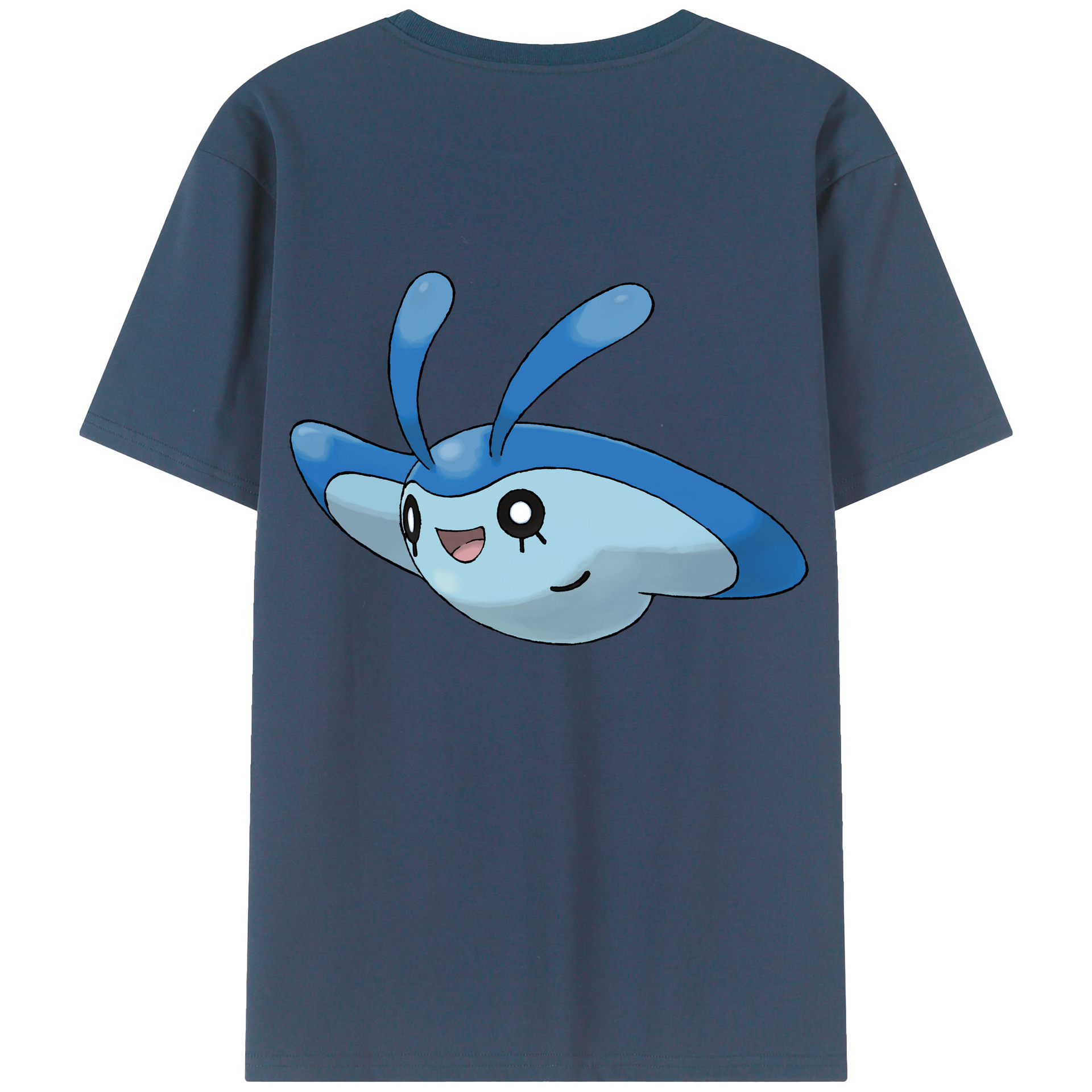 （画像用） ポケットモンスター Pokémon 綿100％ メンズ半袖Tシャツ（バックプリント） 通気性