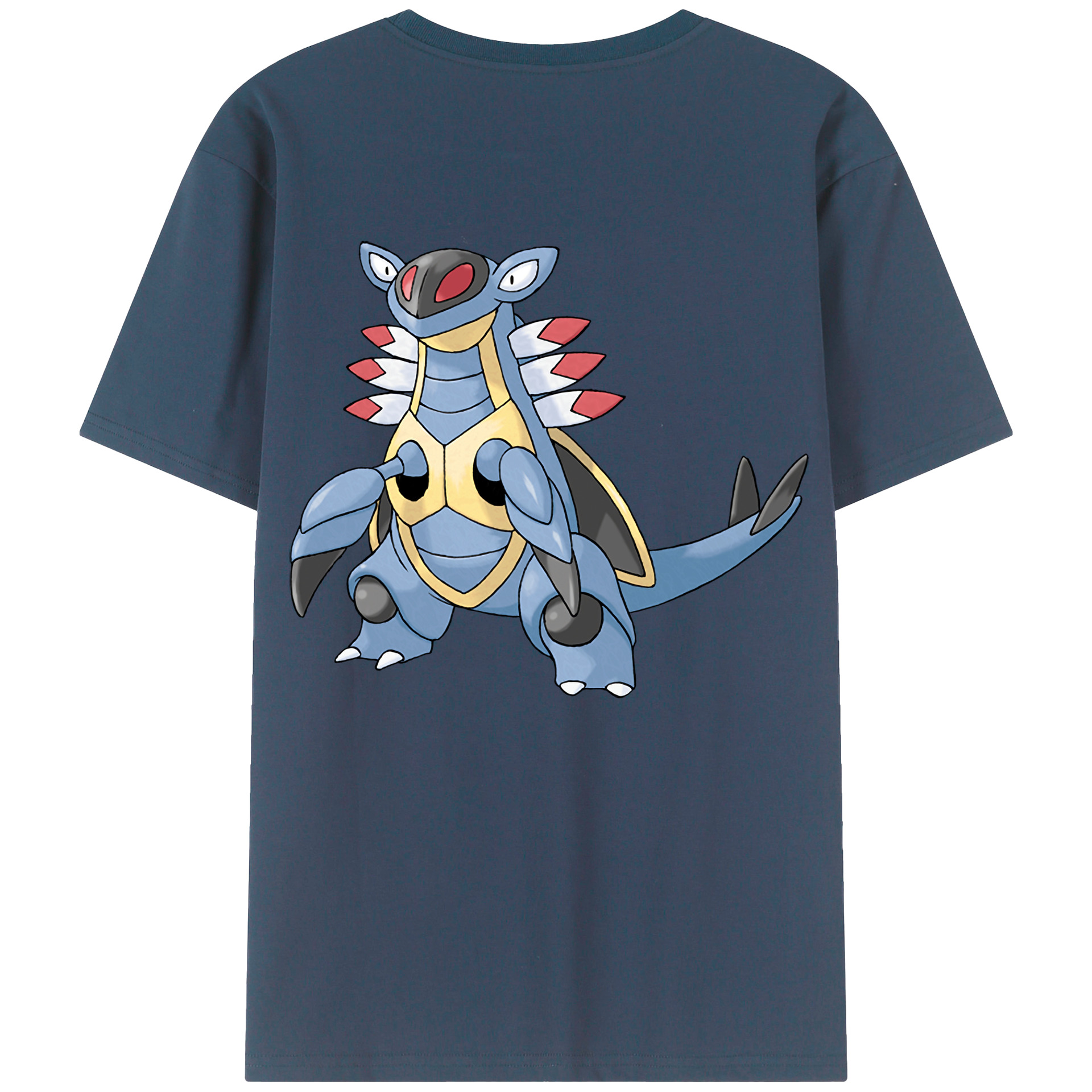 （画像用） ポケットモンスター Pokémon 綿100％ メンズ半袖Tシャツ（バックプリント） 通気性