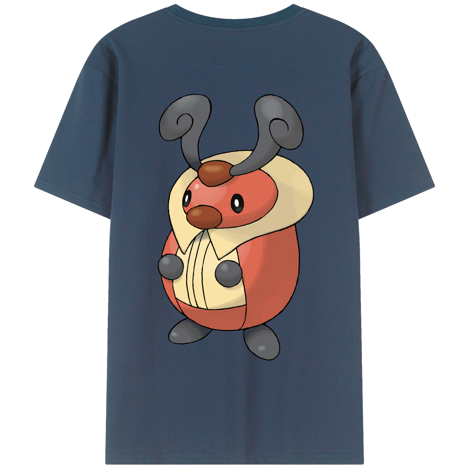 （画像用） ポケットモンスター Pokémon 綿100％ メンズ半袖Tシャツ（バックプリント） 通気性