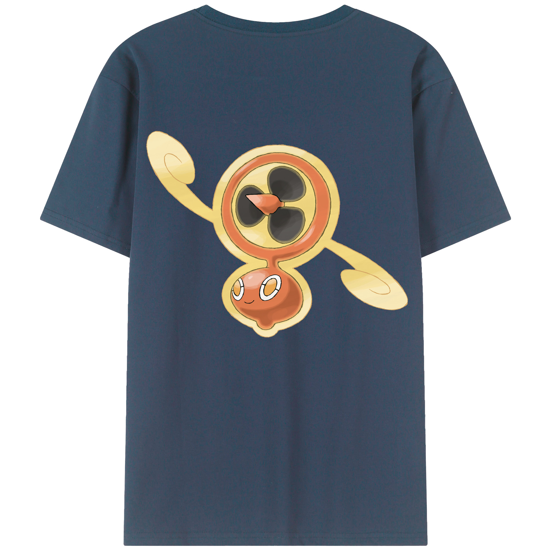 （画像用） ポケットモンスター Pokémon 綿100％ メンズ半袖Tシャツ（バックプリント） 通気性