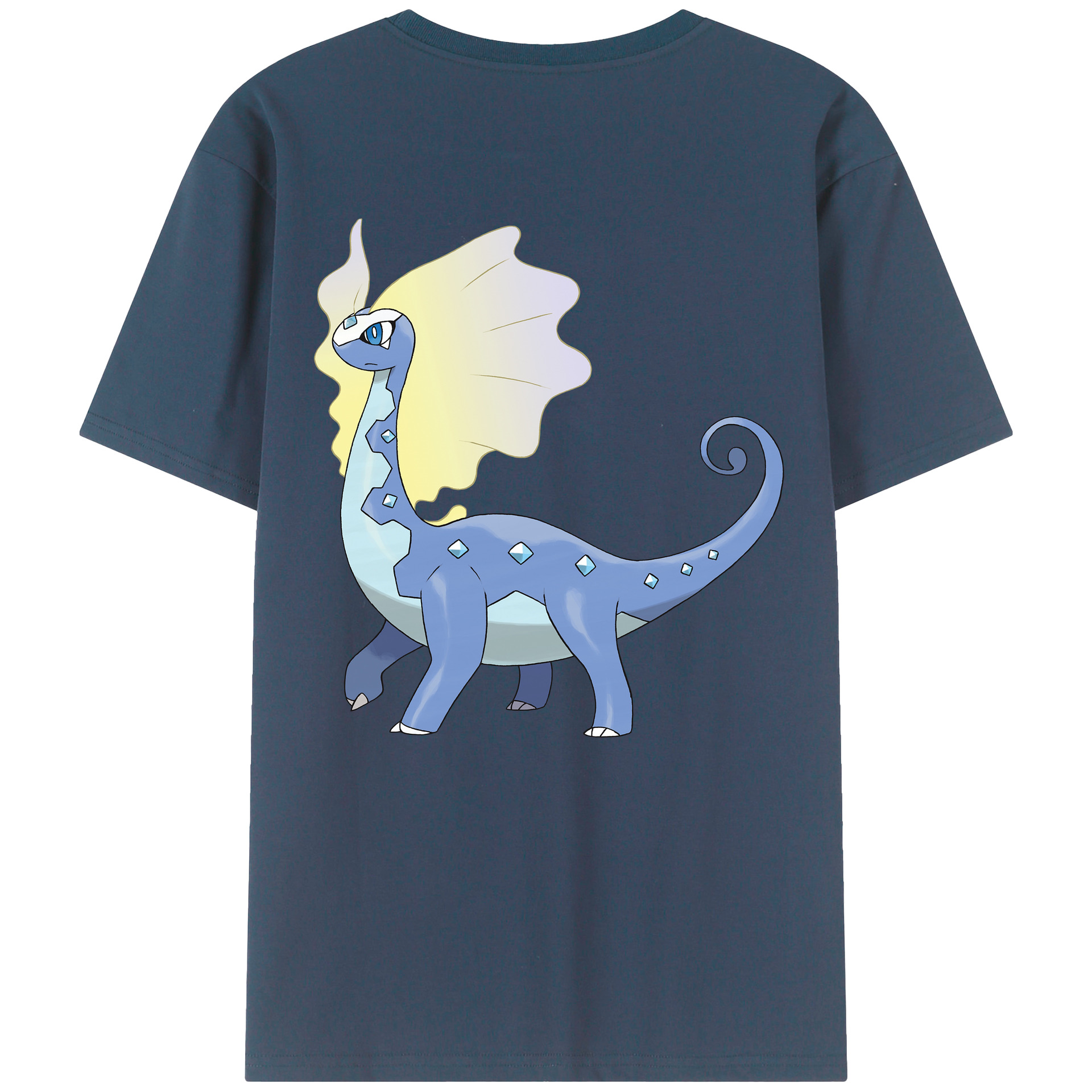 （画像用） ポケットモンスター Pokémon 綿100％ メンズ半袖Tシャツ（バックプリント） 通気性