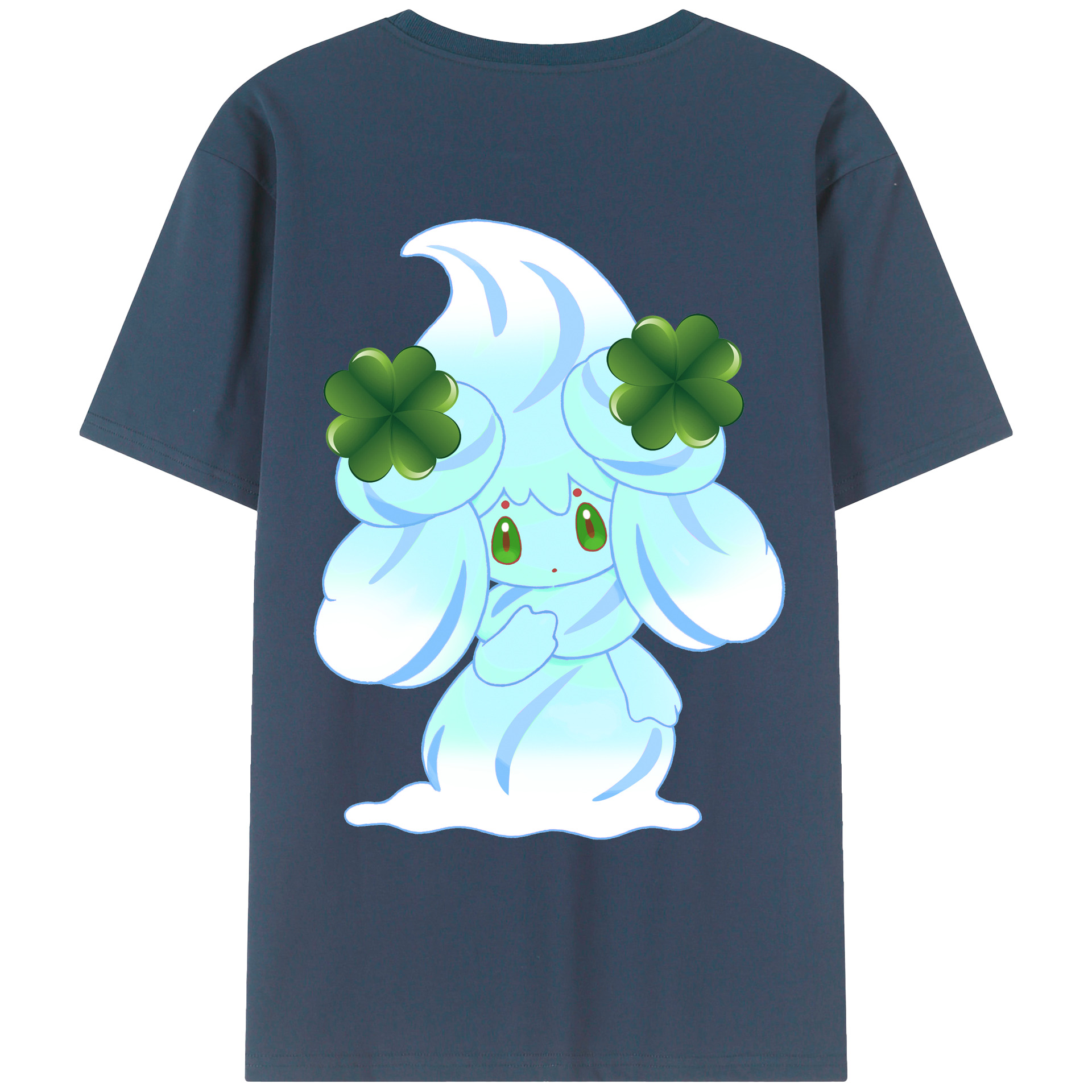 （画像用） ポケットモンスター Pokémon 綿100％ メンズ半袖Tシャツ（バックプリント） 通気性