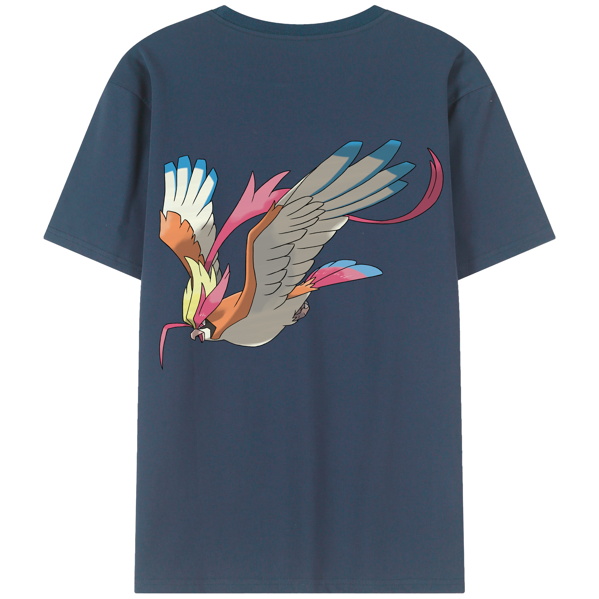 （画像用） ポケットモンスター Pokémon 綿100％ メンズ半袖Tシャツ（バックプリント） 通気性