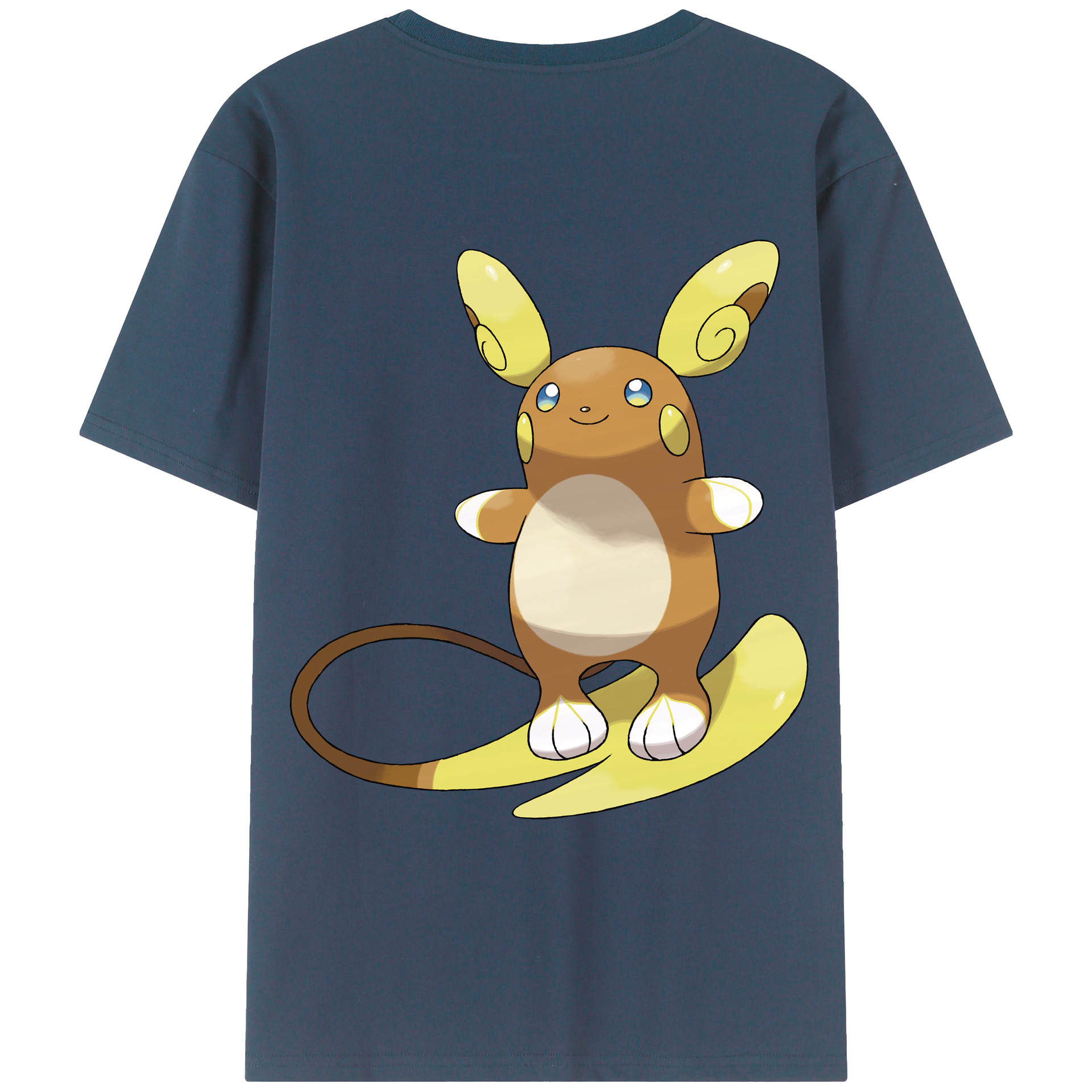（画像用） ポケットモンスター Pokémon 綿100％ メンズ半袖Tシャツ（バックプリント） 通気性