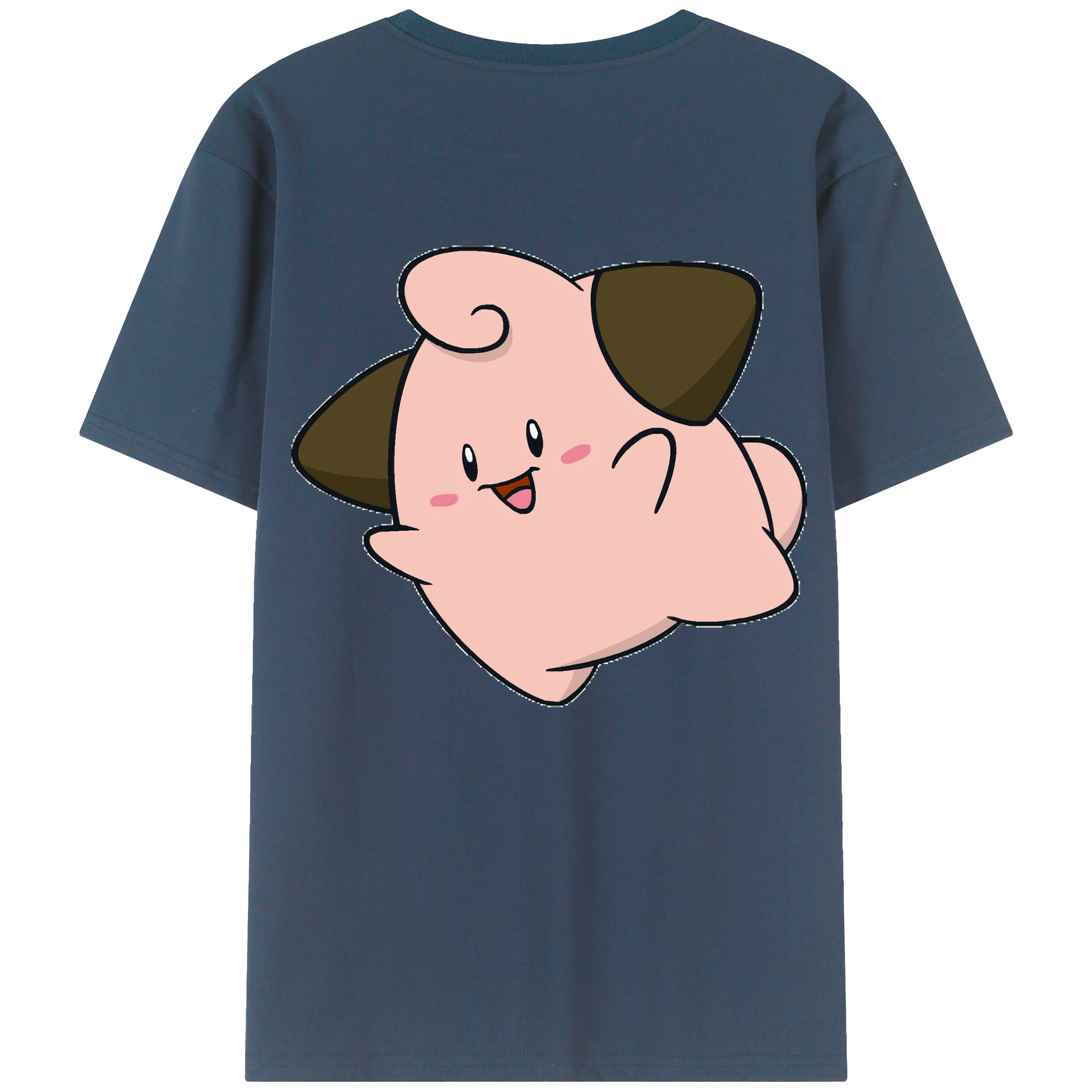 （画像用） ポケットモンスター Pokémon 綿100％ メンズ半袖Tシャツ（バックプリント） 通気性