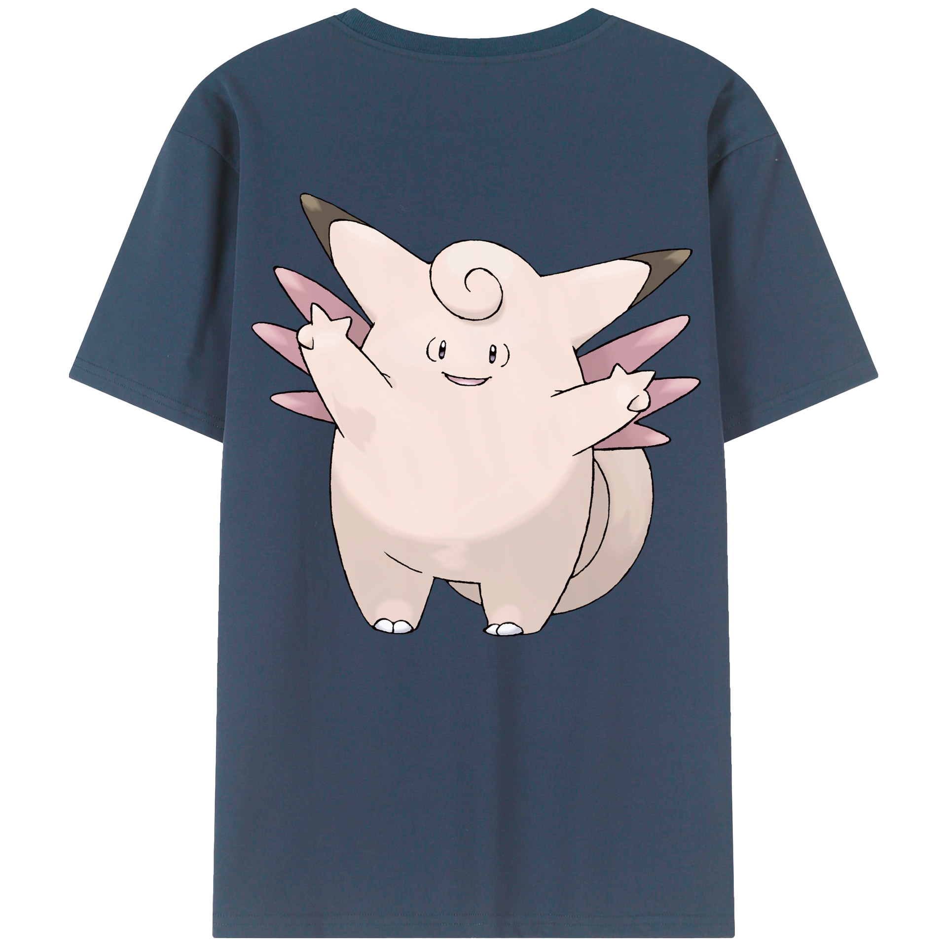 （画像用） ポケットモンスター Pokémon 綿100％ メンズ半袖Tシャツ（バックプリント） 通気性