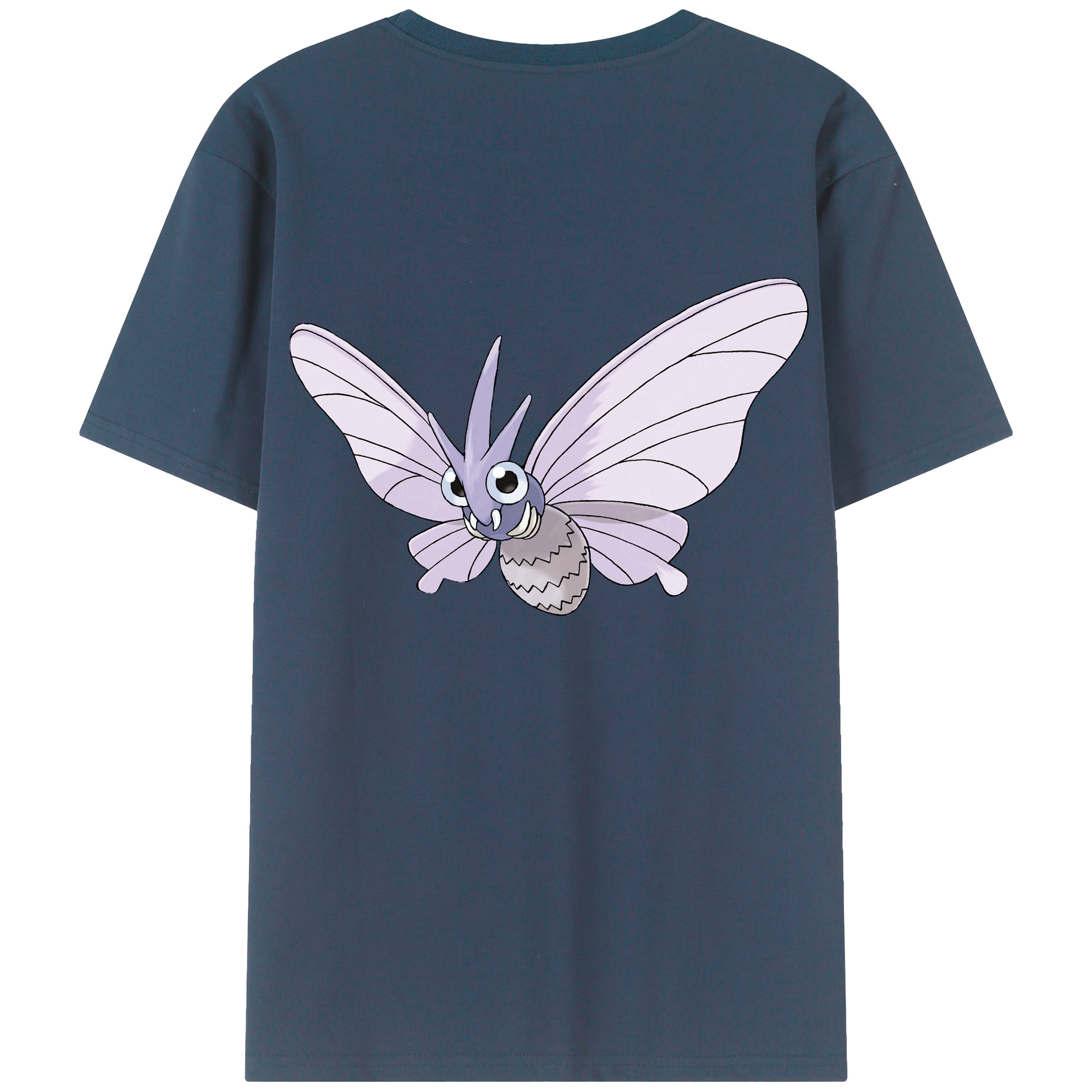 （画像用） ポケットモンスター Pokémon 綿100％ メンズ半袖Tシャツ（バックプリント） 通気性