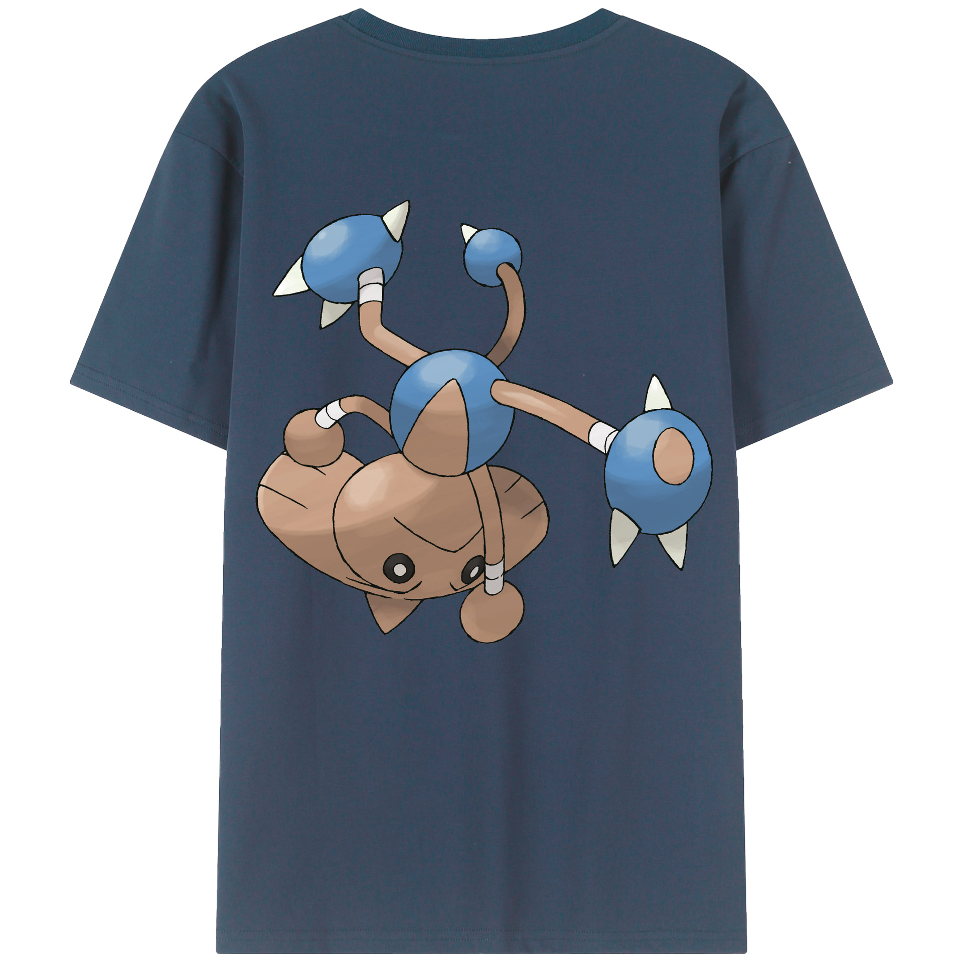 （画像用） ポケットモンスター Pokémon 綿100％ メンズ半袖Tシャツ（バックプリント） 通気性