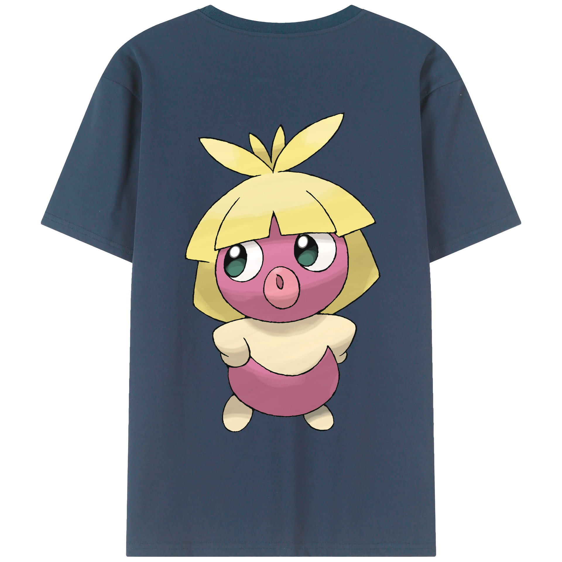 （画像用） ポケットモンスター Pokémon 綿100％ メンズ半袖Tシャツ（バックプリント） 通気性