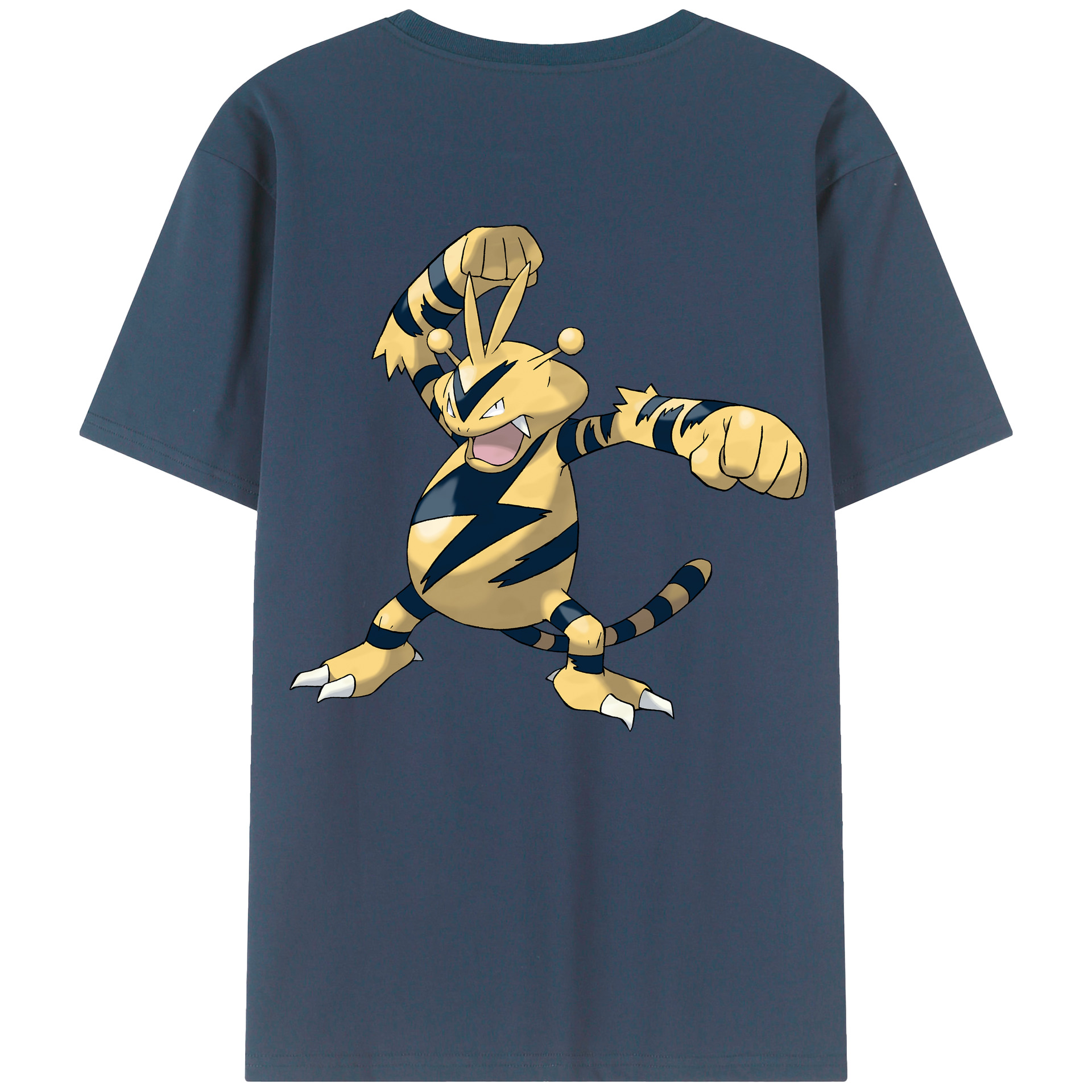 （画像用） ポケットモンスター Pokémon 綿100％ メンズ半袖Tシャツ（バックプリント） 通気性