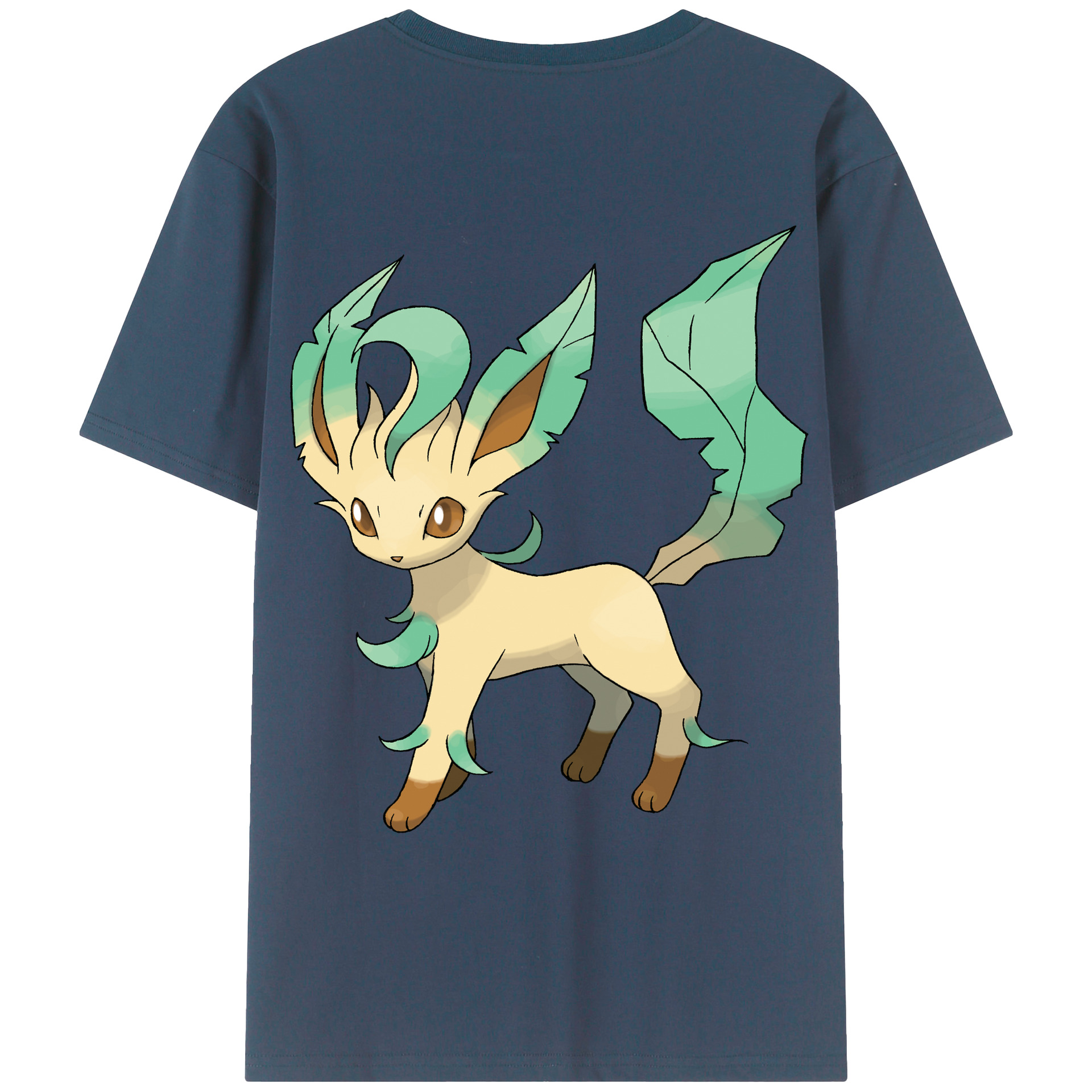 （画像用） ポケットモンスター Pokémon 綿100％ メンズ半袖Tシャツ（バックプリント） 通気性